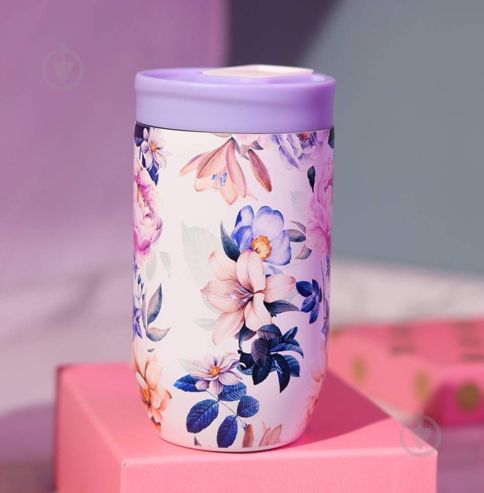 Термокружка KITE Violet Whispers 350 мл 8721-10-A с рисунком - фото 6