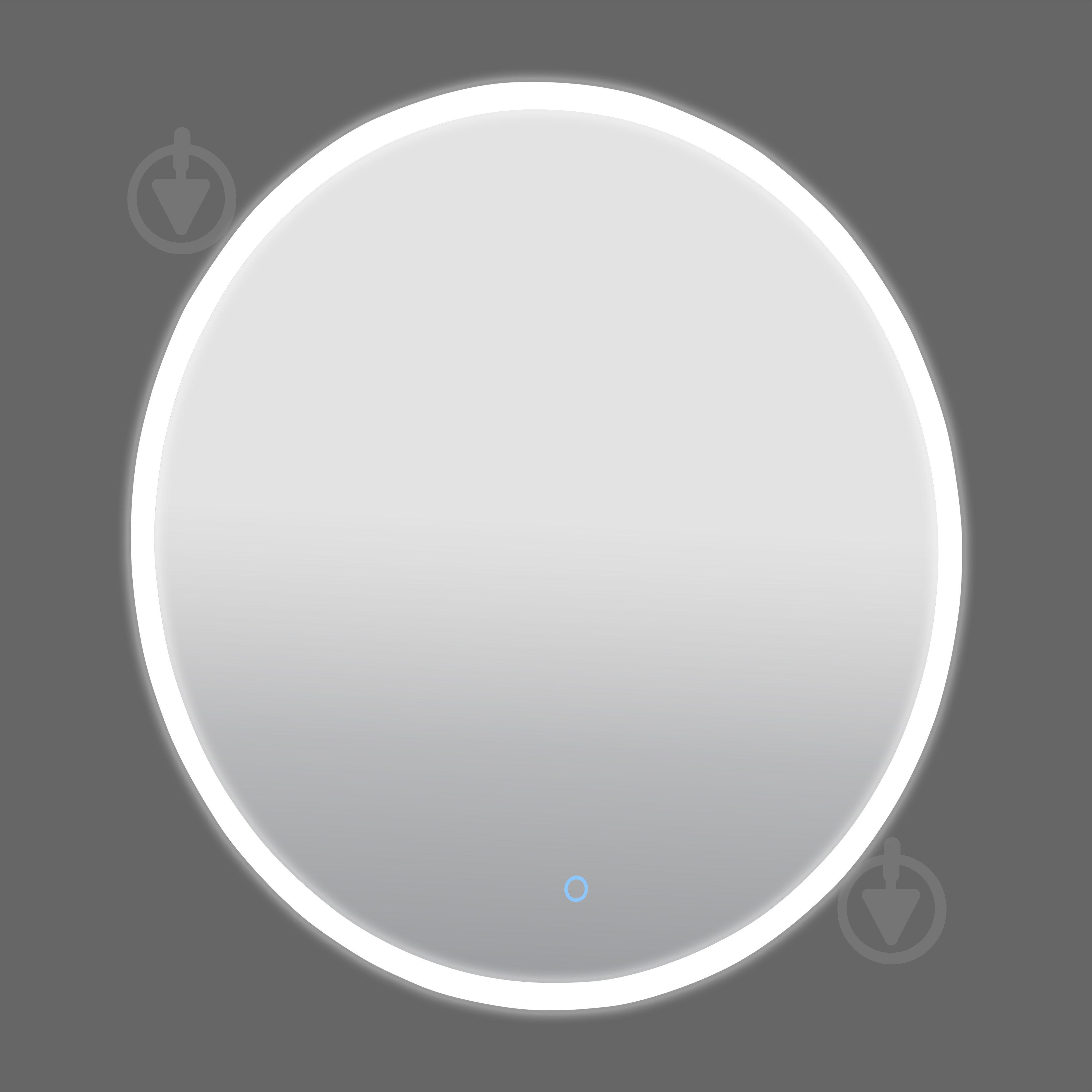 Зеркало Aqua Rodos D-70 sensor с подсветкой - фото 5