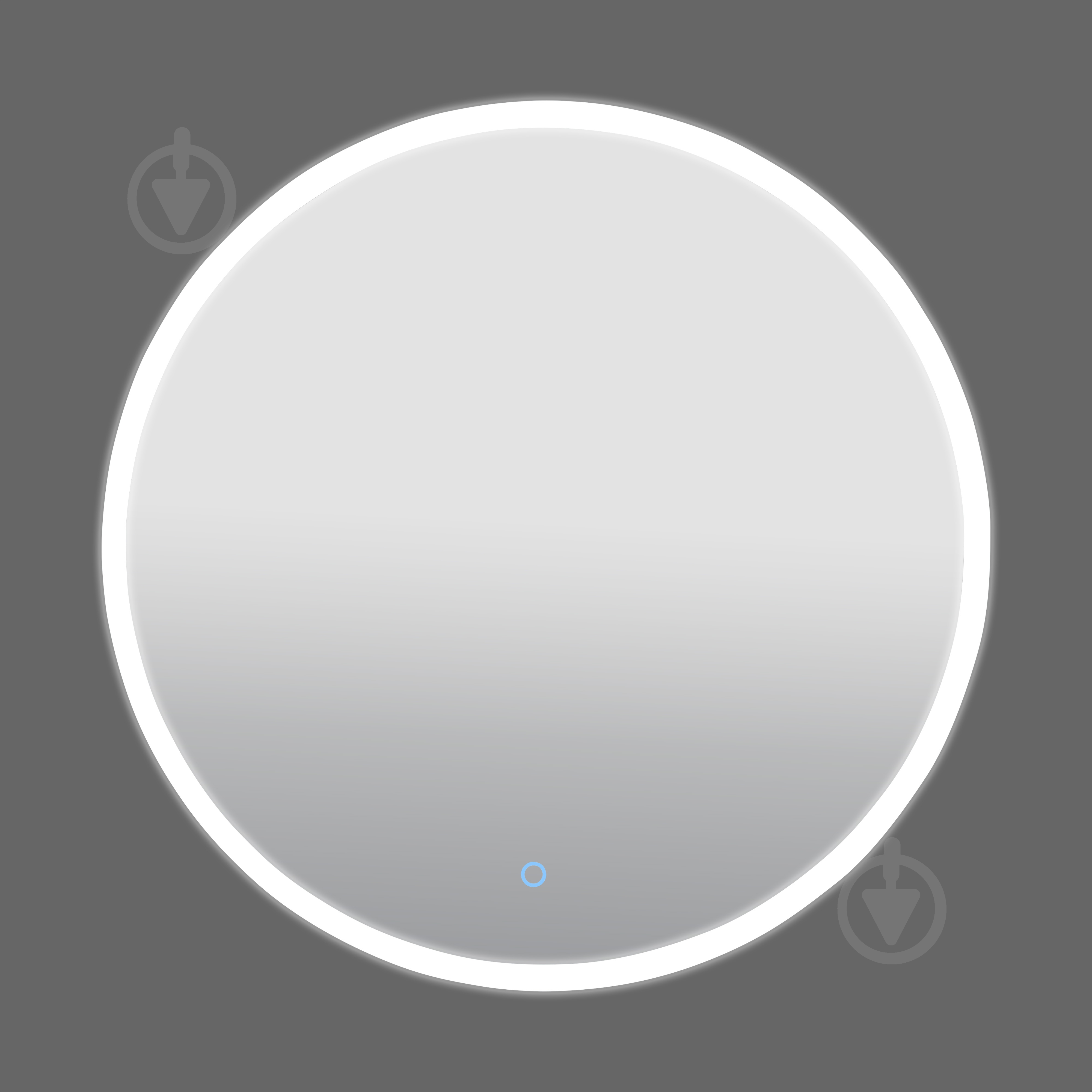 Зеркало Aqua Rodos D-70 sensor с подсветкой - фото 4