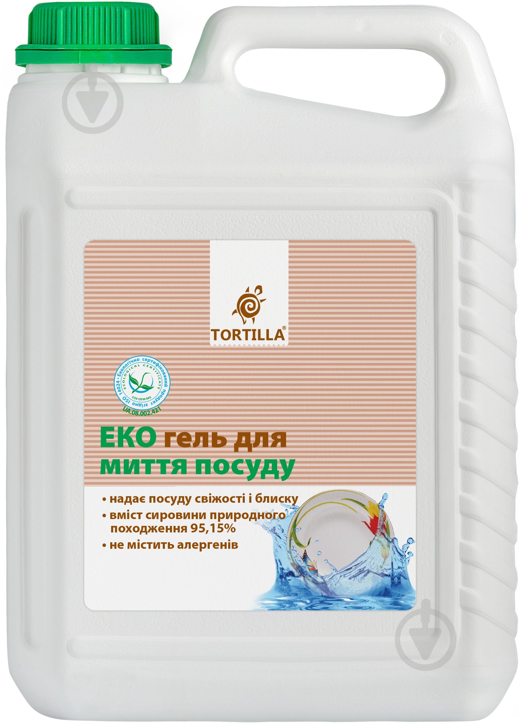 Засіб для ручного миття посуду TORTILLA ЕКО 5 л - фото 2