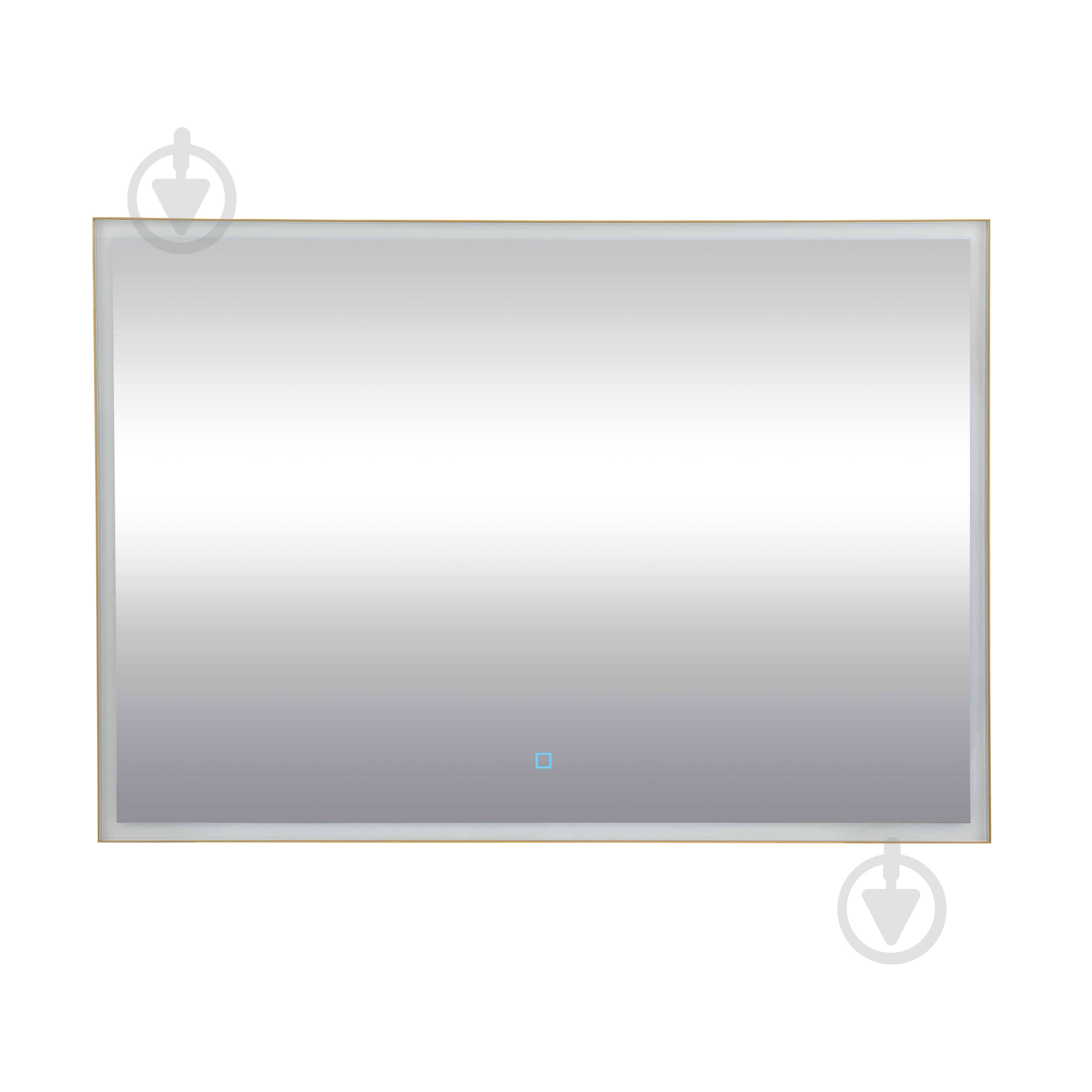 Дзеркало з вбудованим підсвічуванням Aqua Rodos Luce gold 100х70 sensor - фото 5