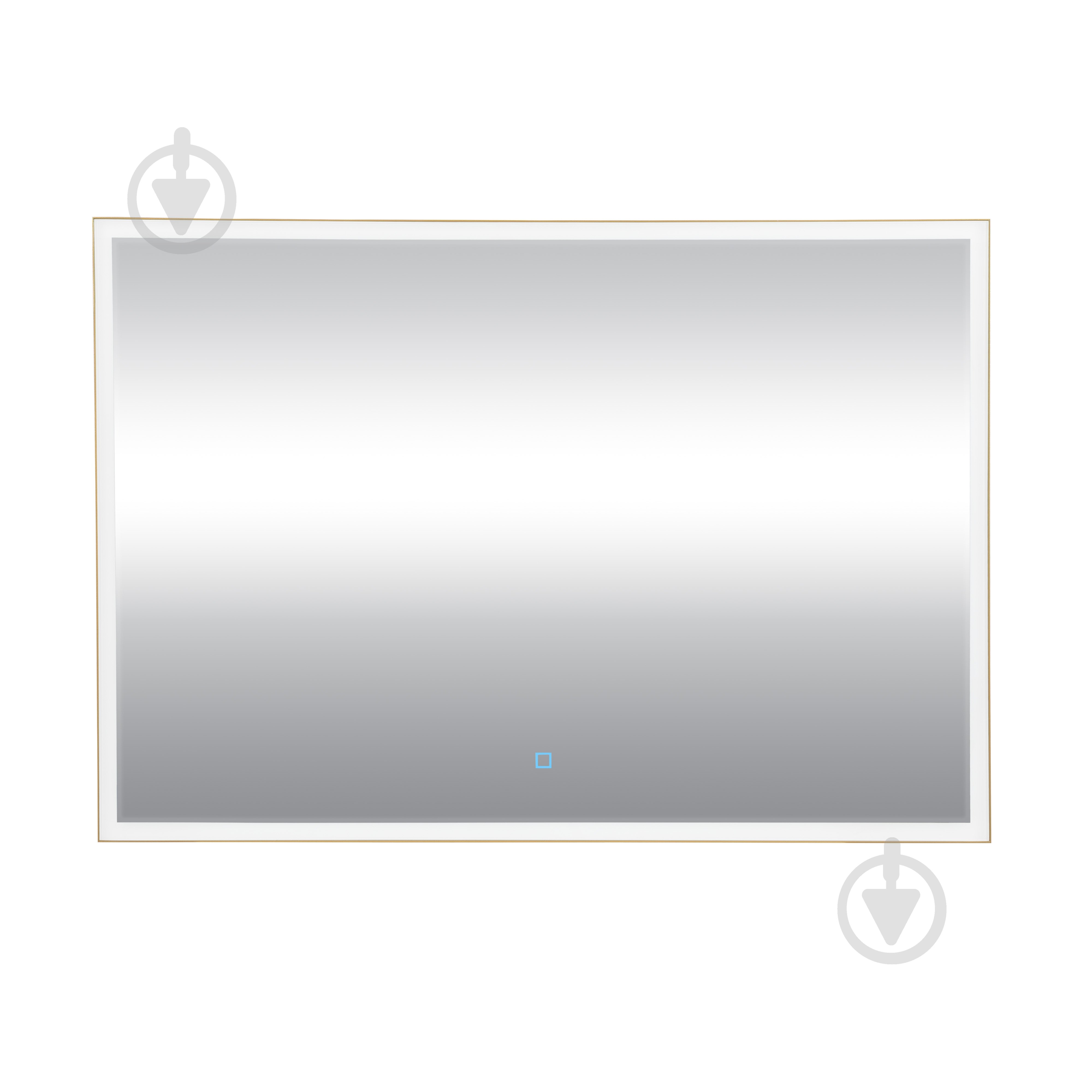 Дзеркало з вбудованим підсвічуванням Aqua Rodos Luce gold 100х70 sensor - фото 6