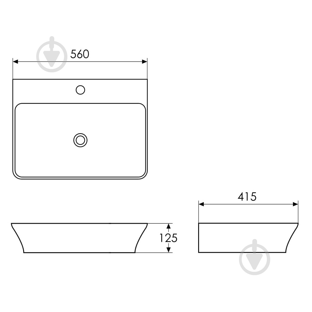 Умывальник Imprese i11259 - фото 2 Умывальник Imprese i11259 - фото 2