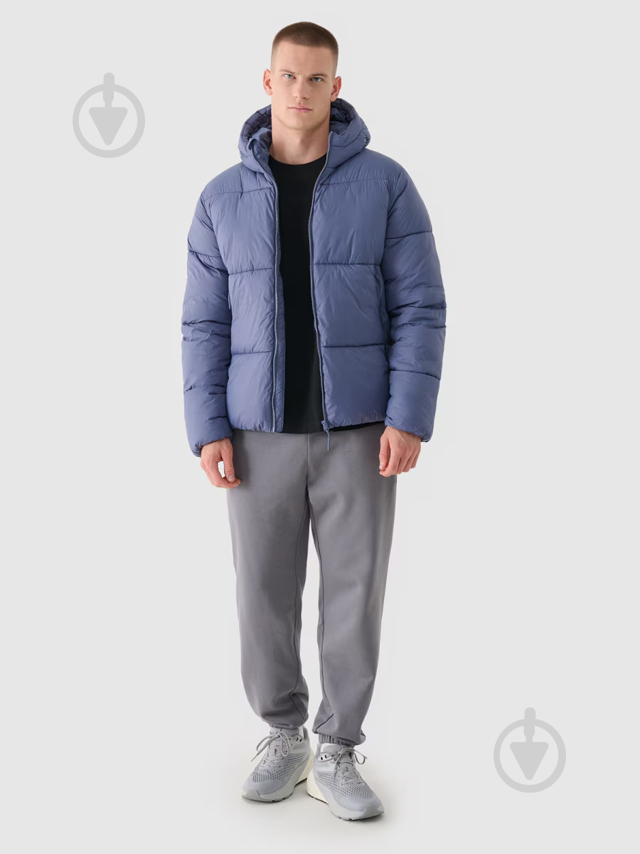 Пуховик чоловічий зимовий 4F DOWN JACKET M480 4FWAW24TDJAM480-32S р.3XL синій - фото 6 Пуховик чоловічий зимовий 4F DOWN JACKET M480 4FWAW24TDJAM480-32S р.3XL синій - фото 6