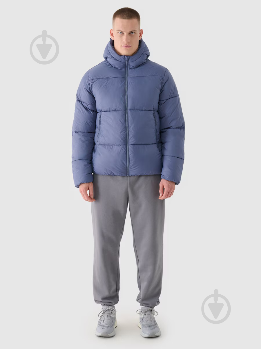 Пуховик чоловічий зимовий 4F DOWN JACKET M480 4FWAW24TDJAM480-32S р.3XL синій - фото 7 Пуховик чоловічий зимовий 4F DOWN JACKET M480 4FWAW24TDJAM480-32S р.3XL синій - фото 7