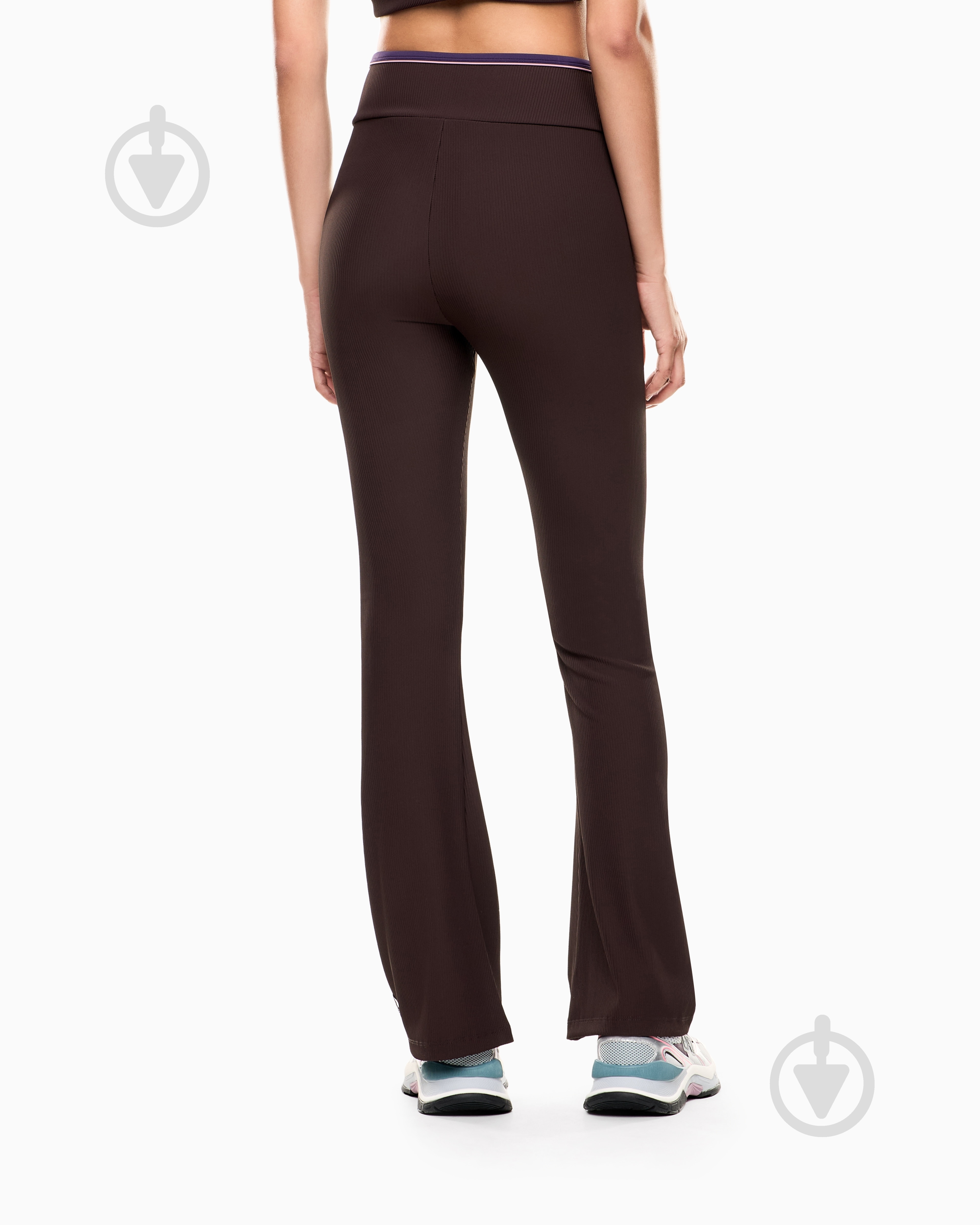 Брюки EA7 VIGOR7 LAB W RIBBED FLARE LEGGINGS 7W000577-AF15721-U6031 р. M черный - фото 2