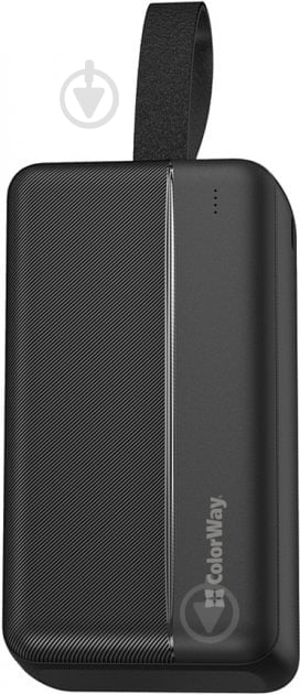 Повербанк ColorWay 30000 mAh black (CW-PB300LPC2BK-PD) High-power 2 (USB QC3.0 + USB-C Power Delivery 22.5W) - фото 1