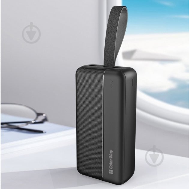 Повербанк ColorWay 30000 mAh black (CW-PB300LPC2BK-PD) High-power 2 (USB QC3.0 + USB-C Power Delivery 22.5W) - фото 8