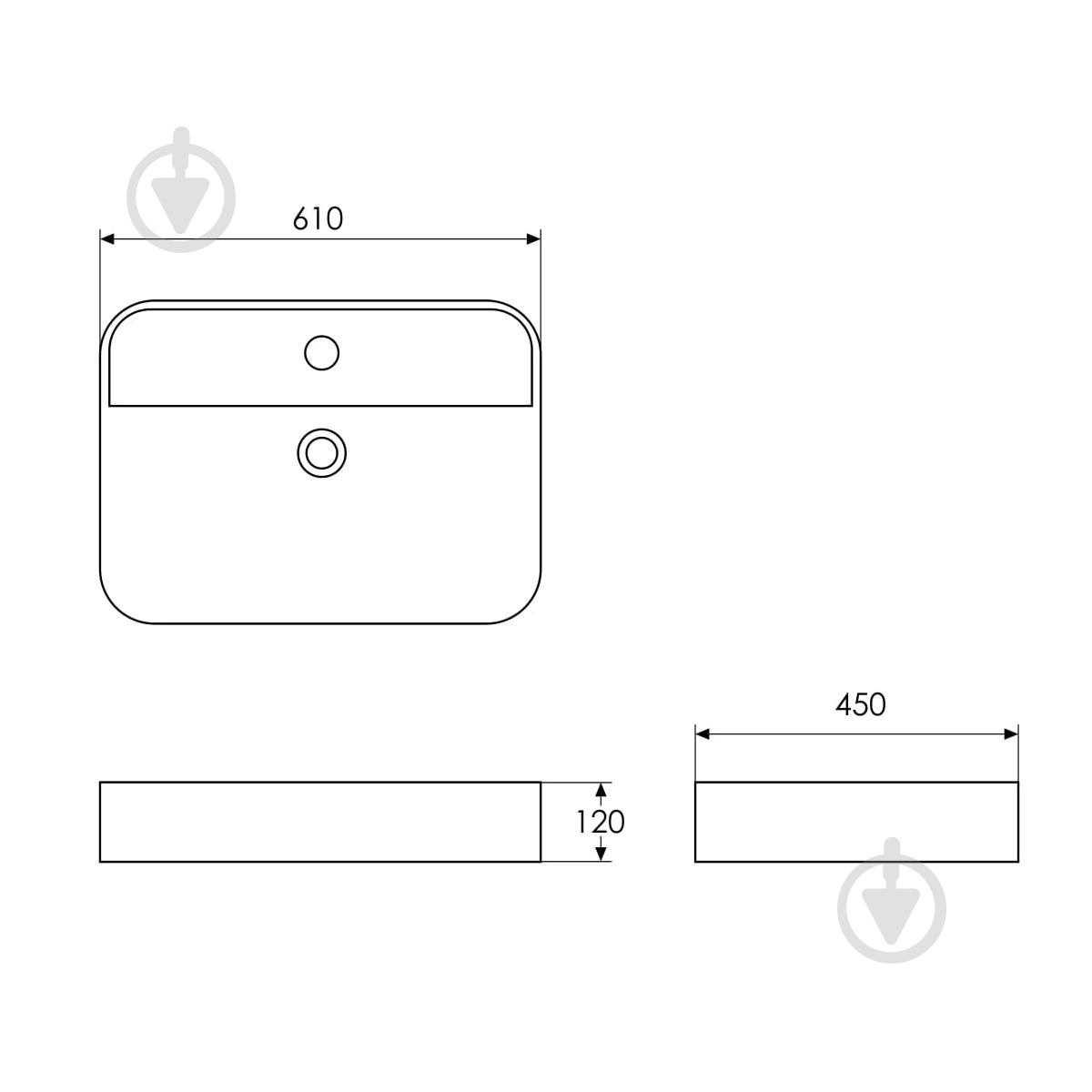 Умывальник Imprese i11205 - фото 2