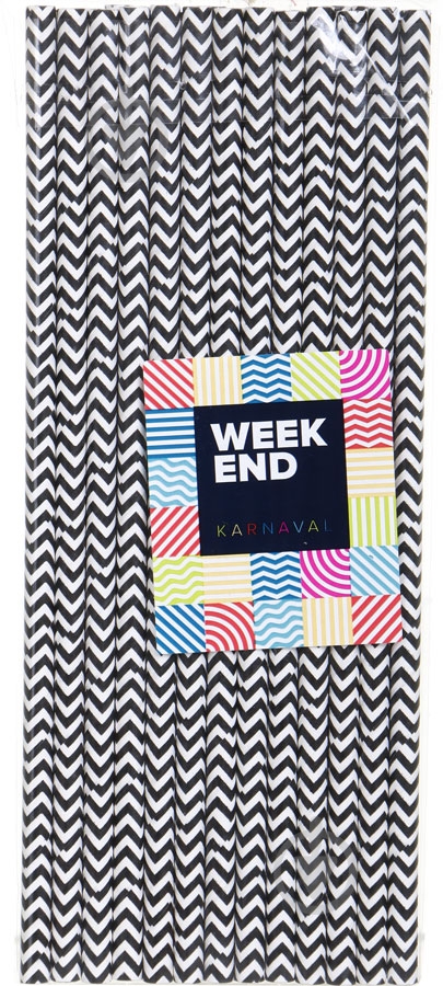 Набор трубочек Weekend бумажные 25 шт. в ассортименте - фото 2 Набор трубочек Weekend бумажные 25 шт. в ассортименте - фото 2