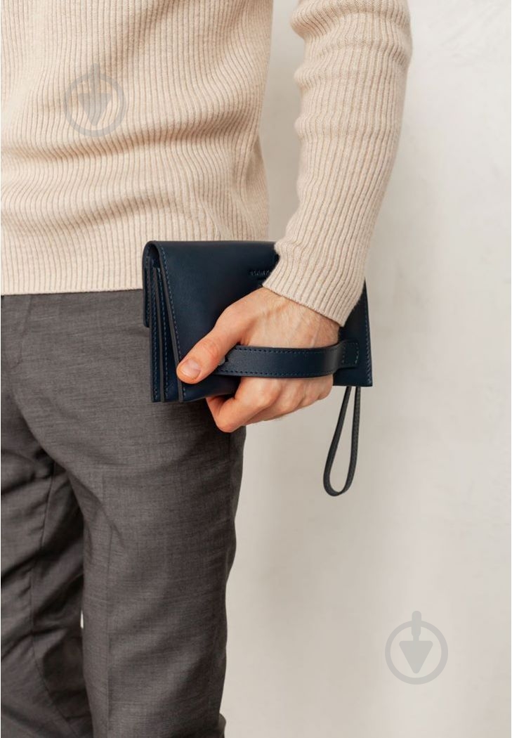 Барсетка мужская BlankNote 3.0 BN-KLATCH-3-navy-blue синий - фото 4 Барсетка мужская BlankNote 3.0 BN-KLATCH-3-navy-blue синий - фото 4