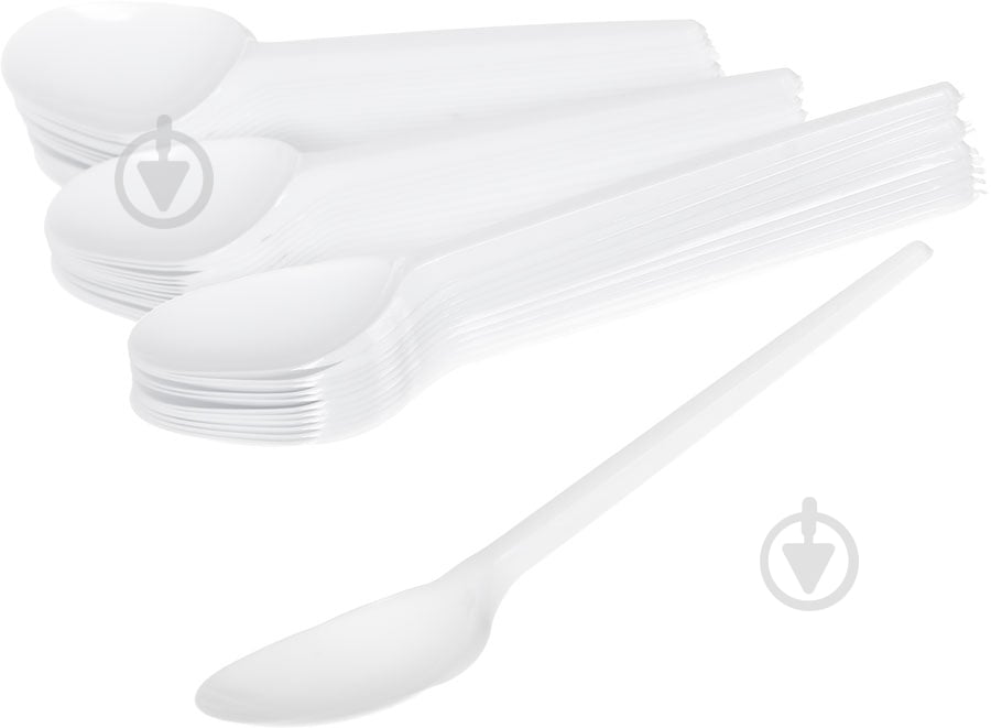 Ложка столовая одноразовая из полистирола Інпак 50 шт. - фото 2