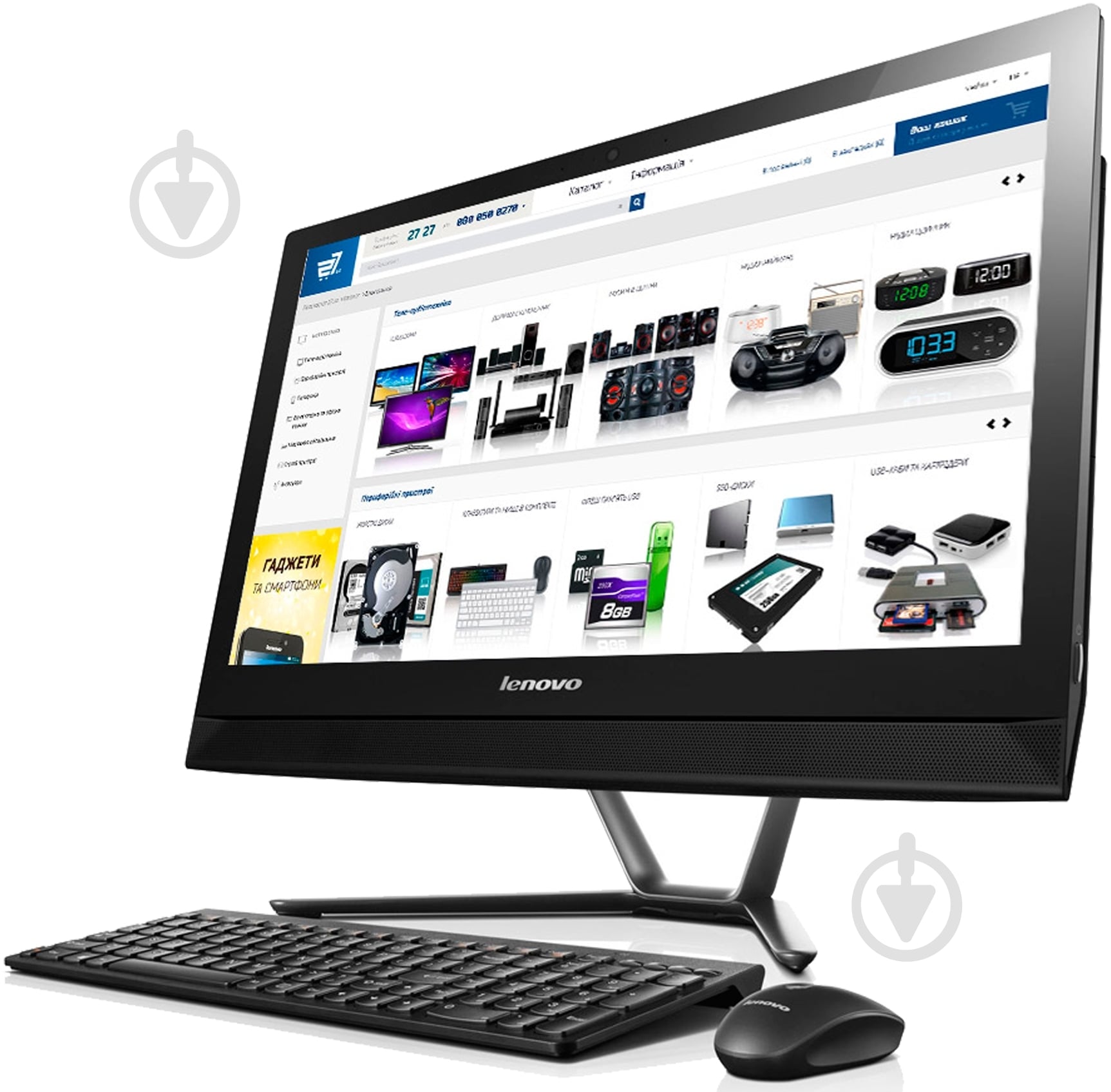 Моноблок LENOVO C50-30 23" (F0B100P4UA) black - фото 4