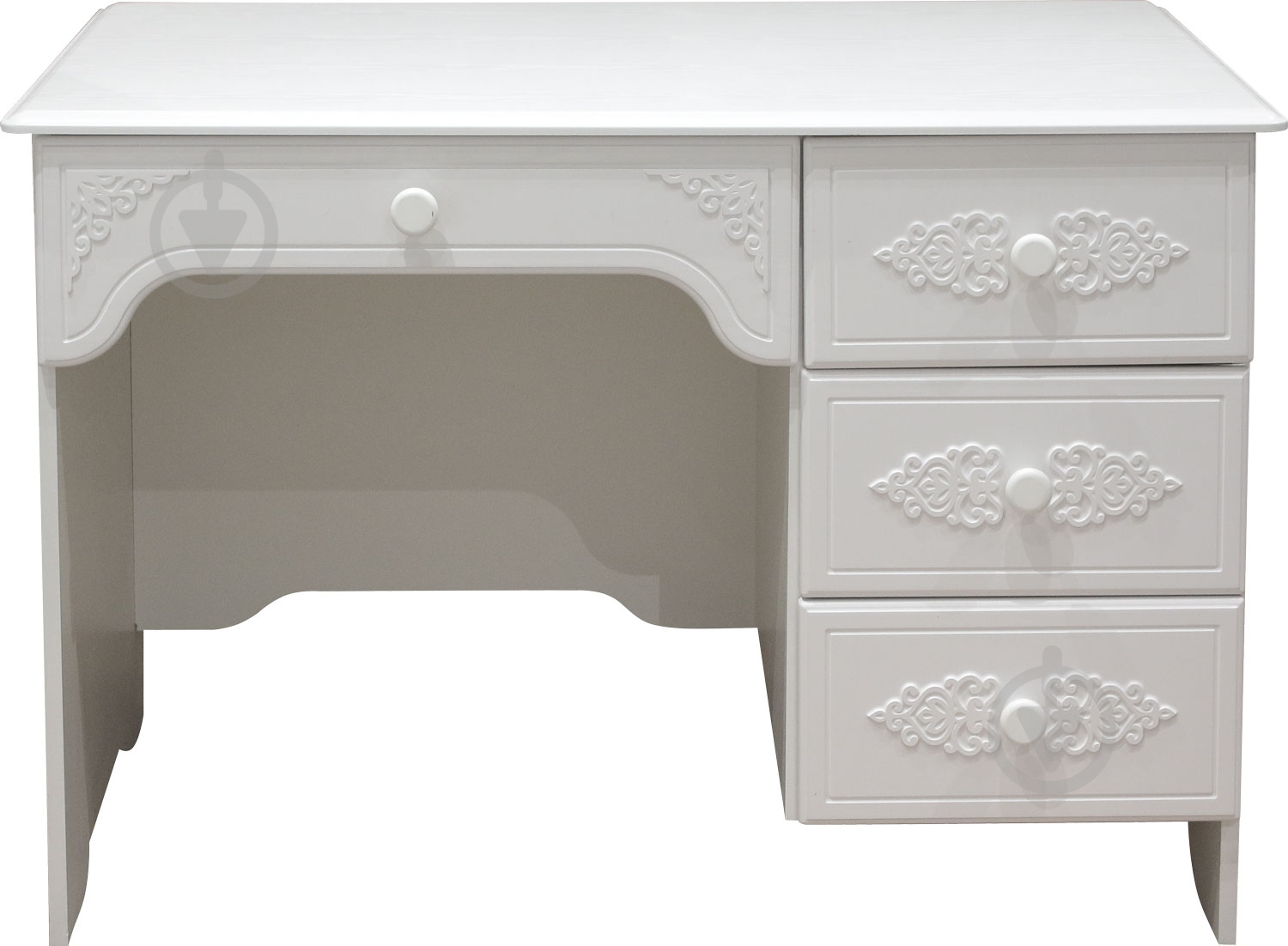 Стол письменный Санти Мебель Белль АС-06 правый белое дерево - фото 1 Стол письменный Санти Мебель Белль АС-06 правый белое дерево - фото 1