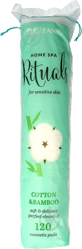 Ватные диски Cleanic Cotton & Bamboo 120 шт. - фото 1