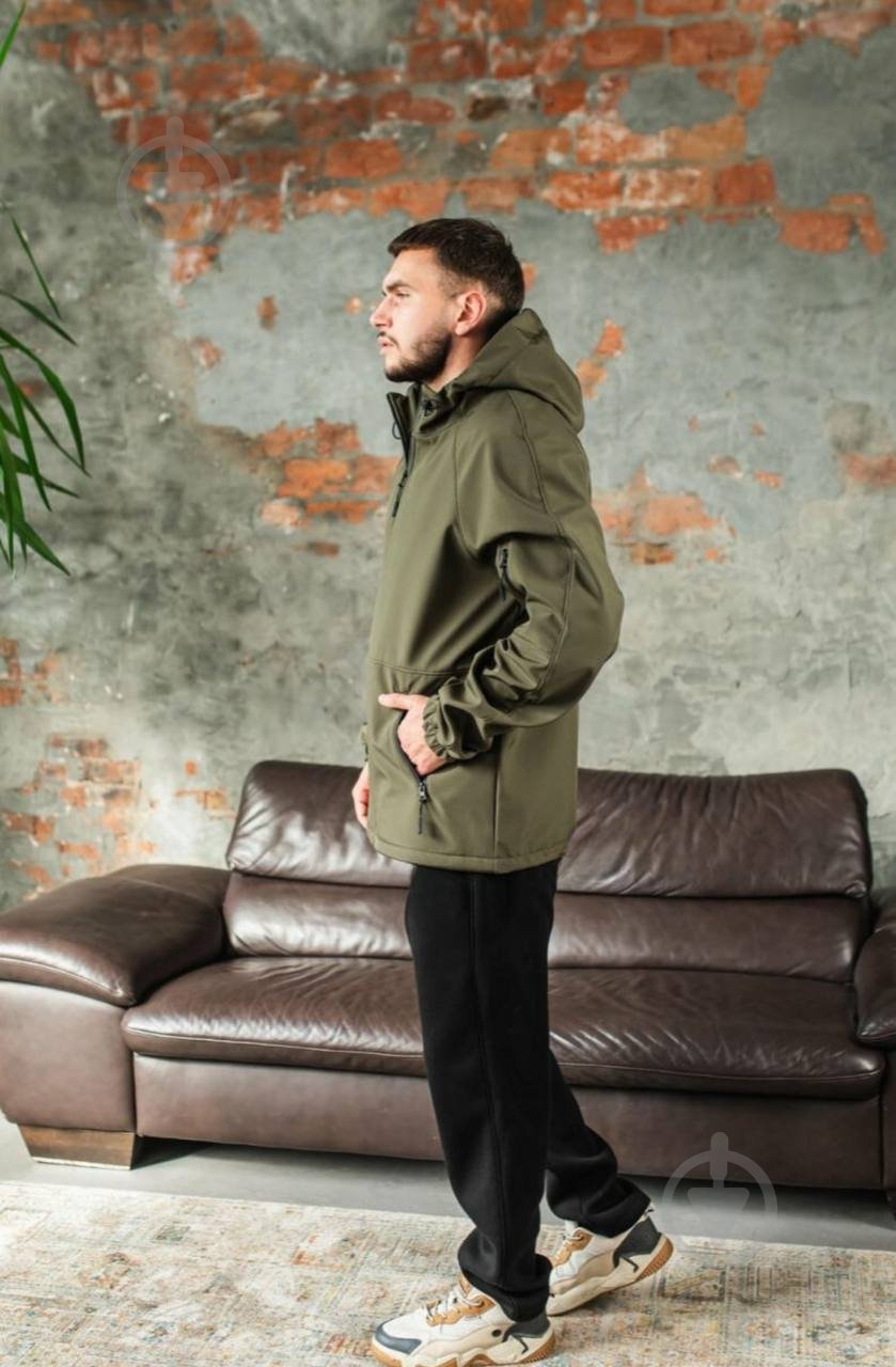 Куртка мужская демисезонная LOGOS-Tac теплая Soft Shell без шевронов 04-07-00-0027 р.4XL хаки - фото 3