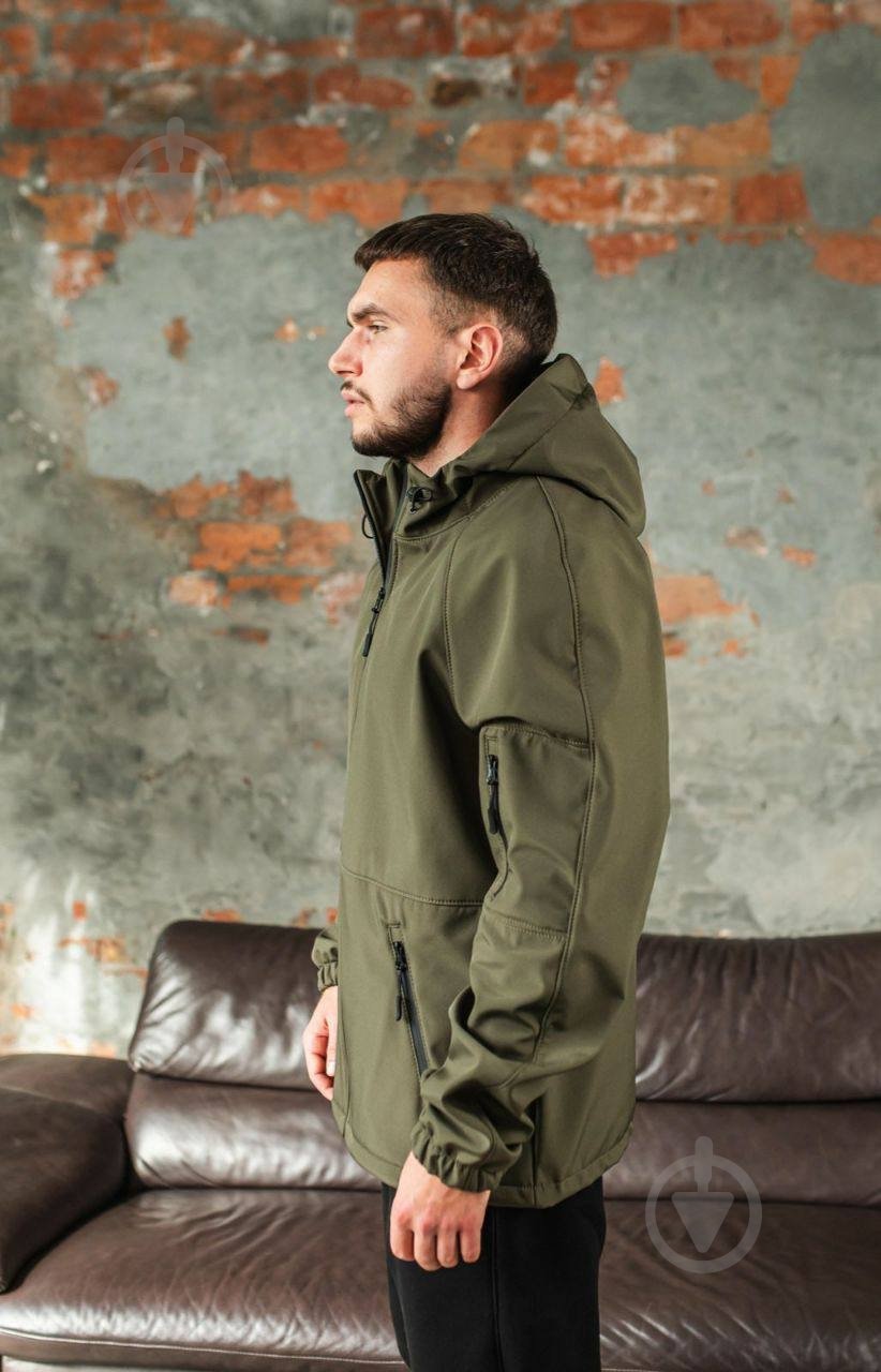 Куртка мужская демисезонная LOGOS-Tac теплая Soft Shell без шевронов 04-07-00-0027 р.4XL хаки - фото 2