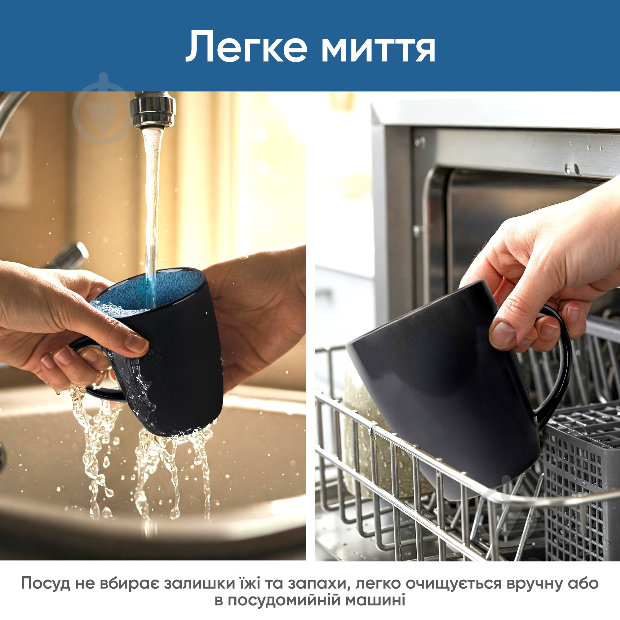 Чашка Krauff 400 мл Blue Ocean 21-318-012 - фото 6