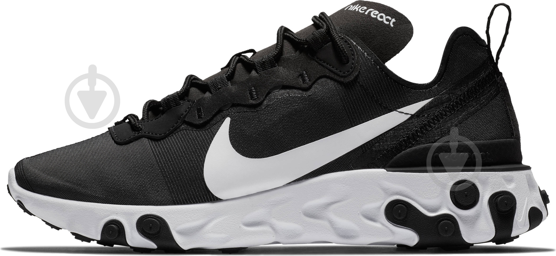 Кроссовки женские демисезонные Nike React Element 55 BQ2728-003 р.36,5 черные с белым - фото 5