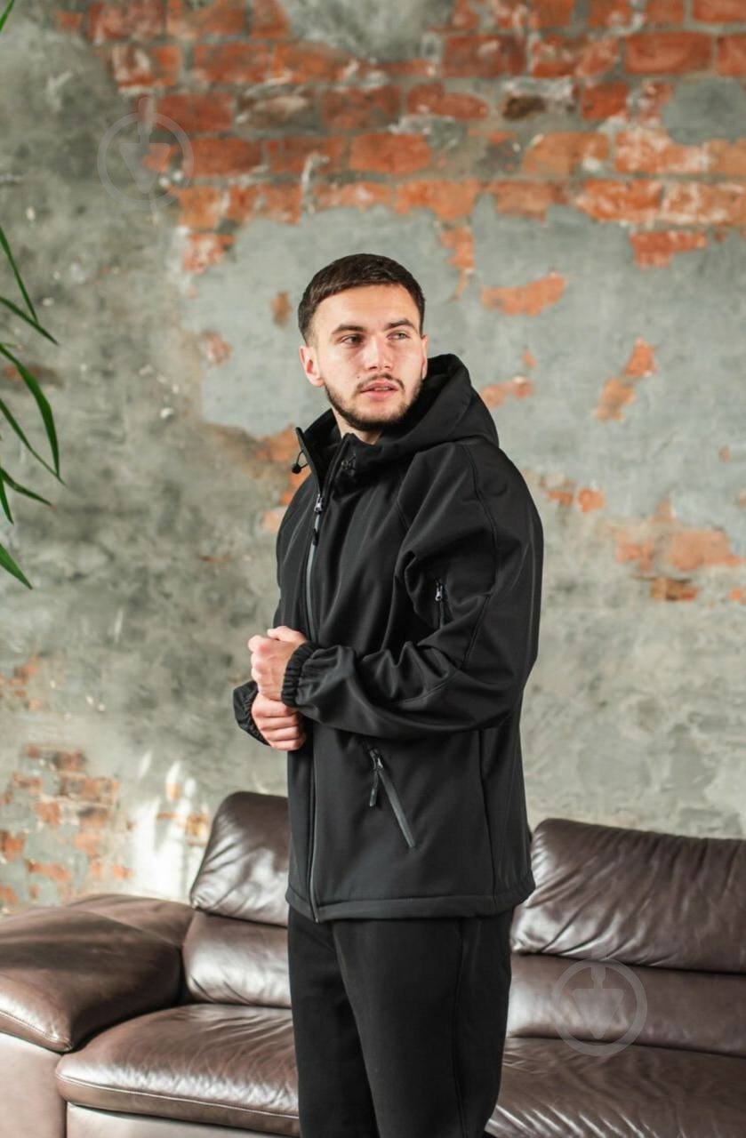 Куртка мужская демисезонная LOGOS-Tac теплая Soft Shell без шевронов 04-07-00-0027 р.2XL black - фото 2