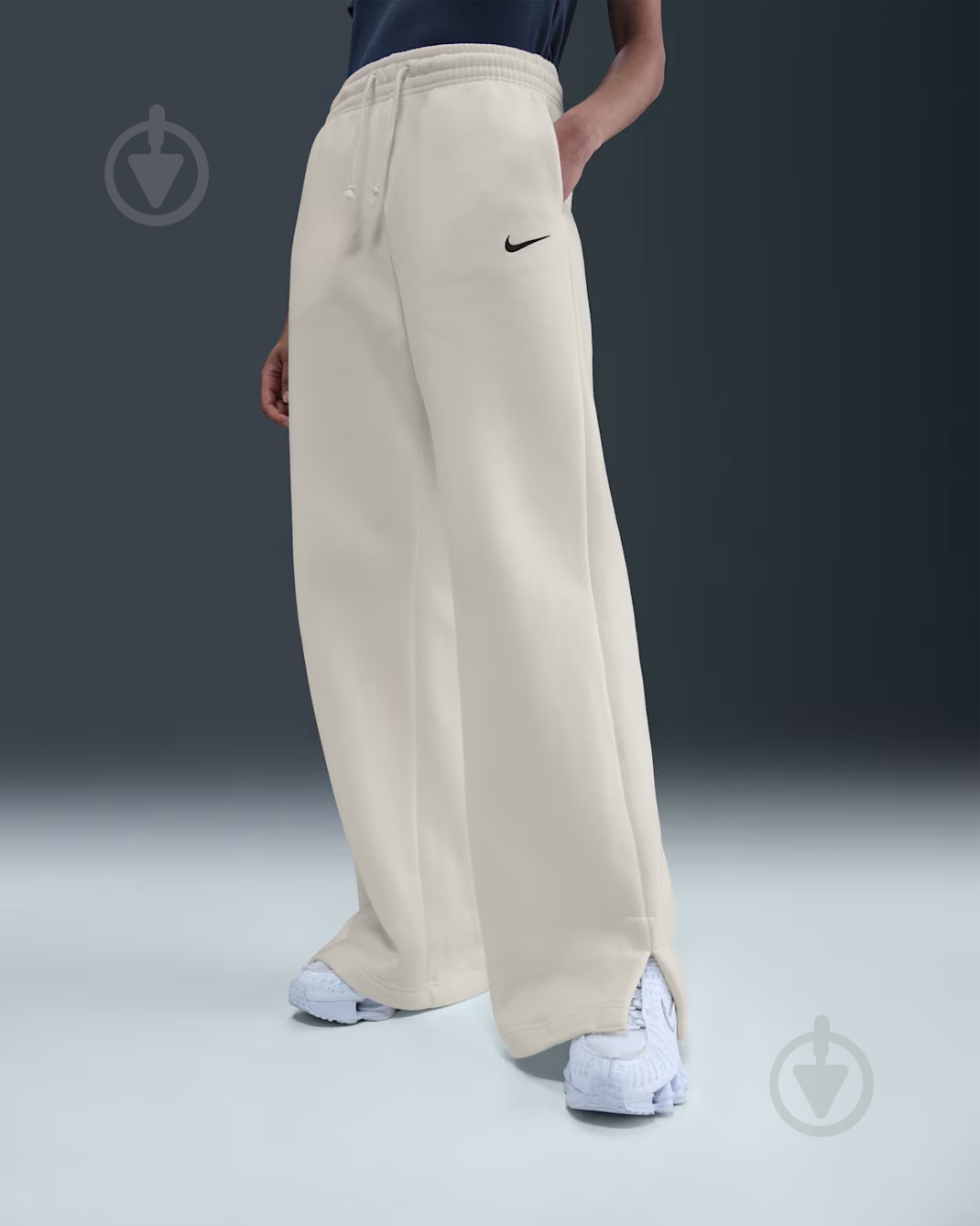 Штани Nike W NSW PHNX FLC HR PANT WIDE 2 IH1011-133 р. XL білий - фото 1