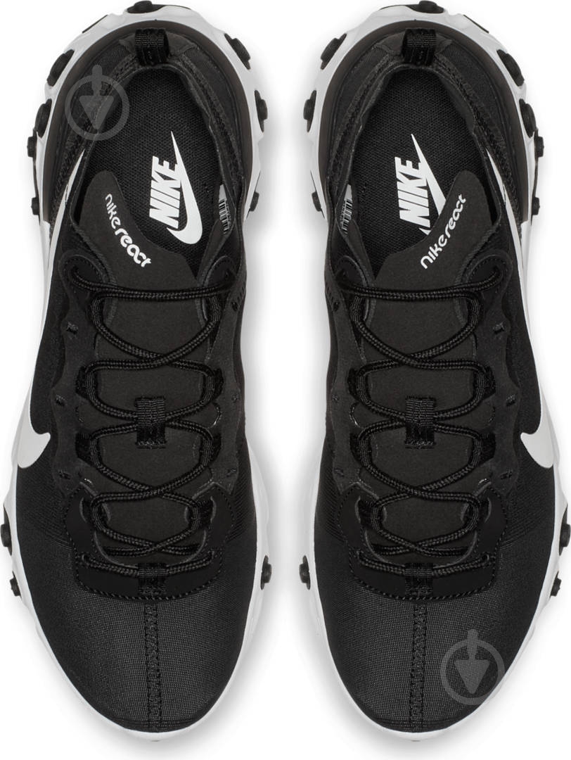 Кросівки жіночі демісезонні Nike React Element 55 BQ2728-003 р.40,5 чорні із білим - фото 7