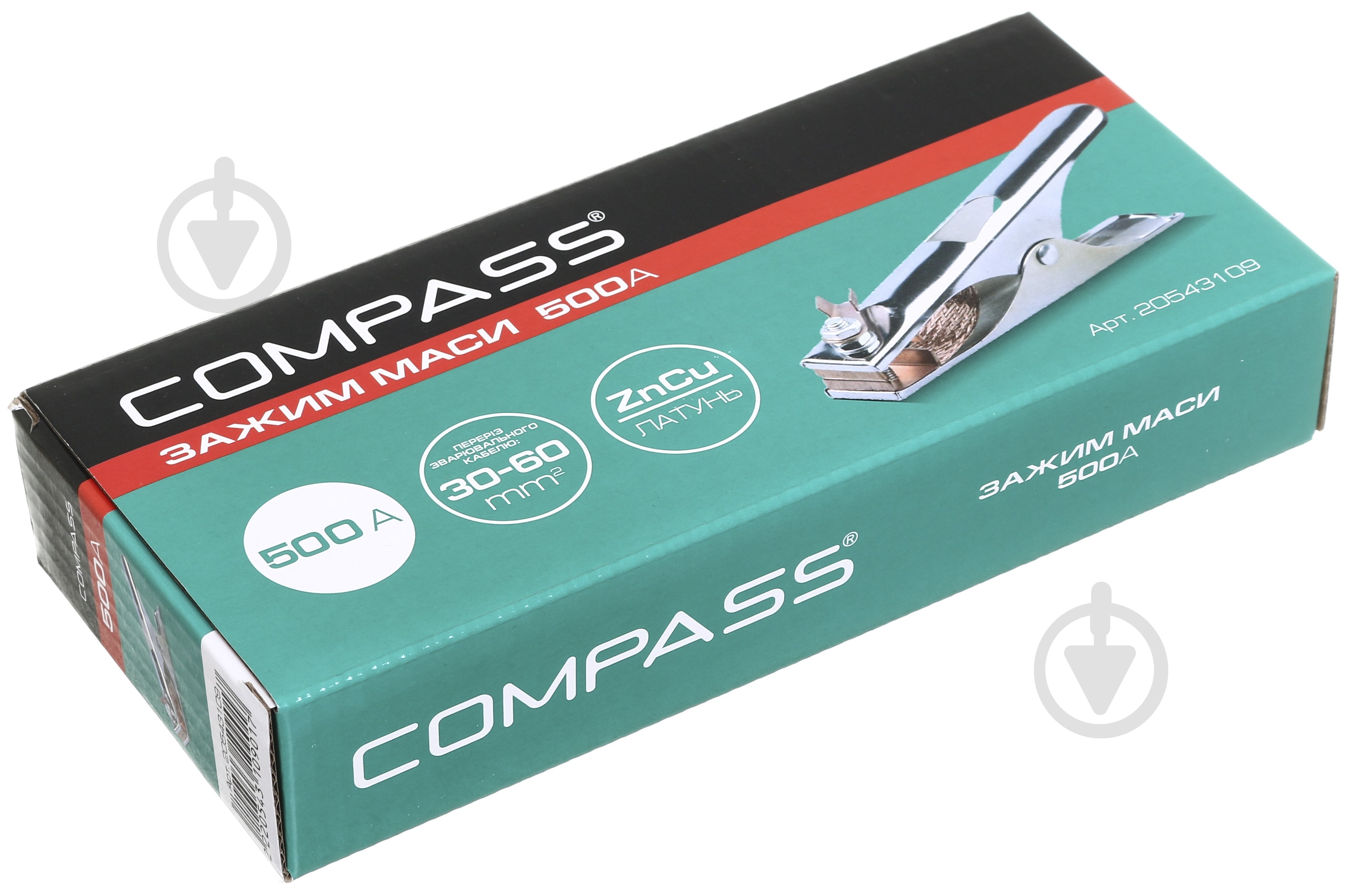 Зажим массы сварочный Compass 500А латунь - фото 3