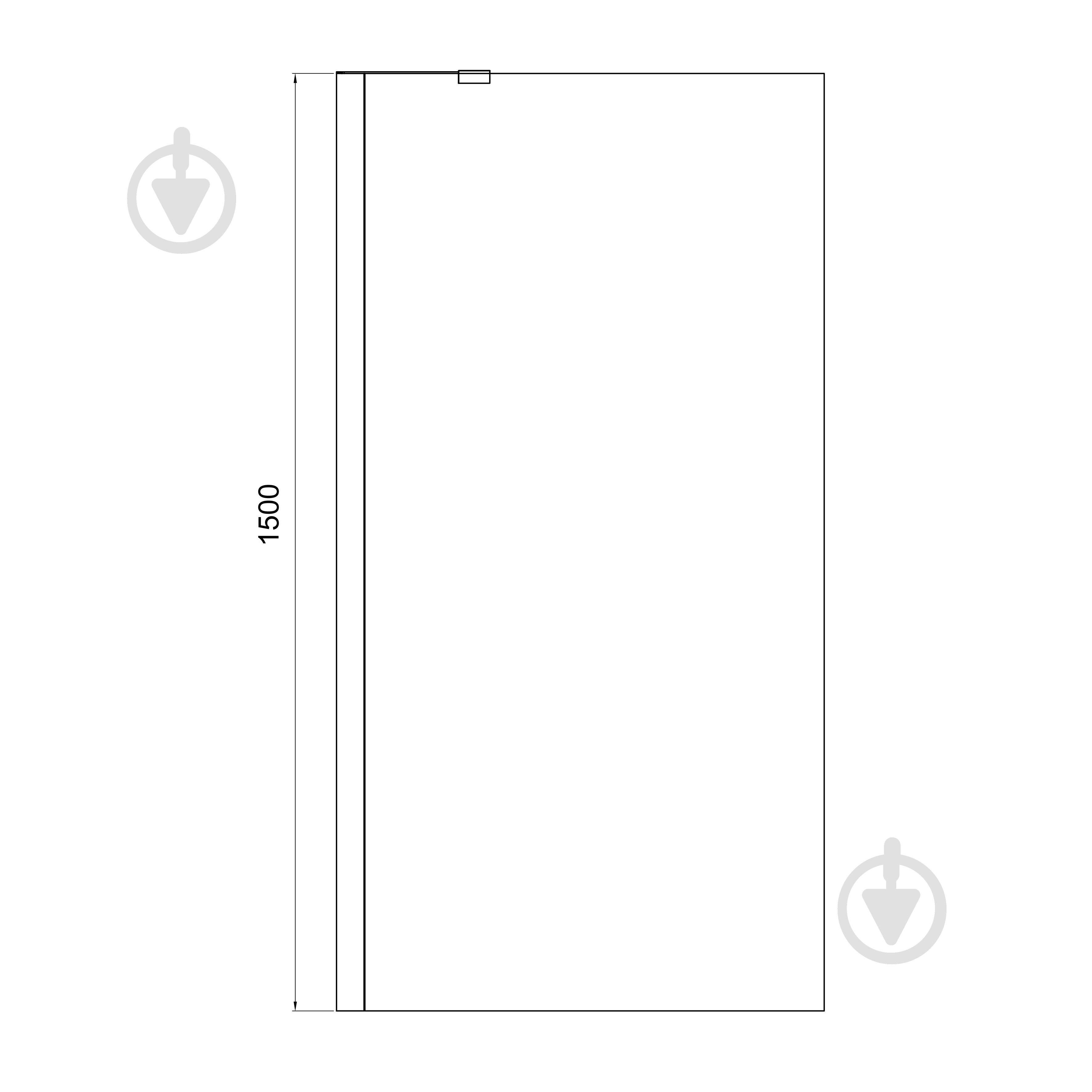 Шторка для ванны Koller Pool Proxima 800х1500 мм black matt, скло 8 мм clear - фото 3 Шторка для ванны Koller Pool Proxima 800х1500 мм black matt, скло 8 мм clear - фото 3