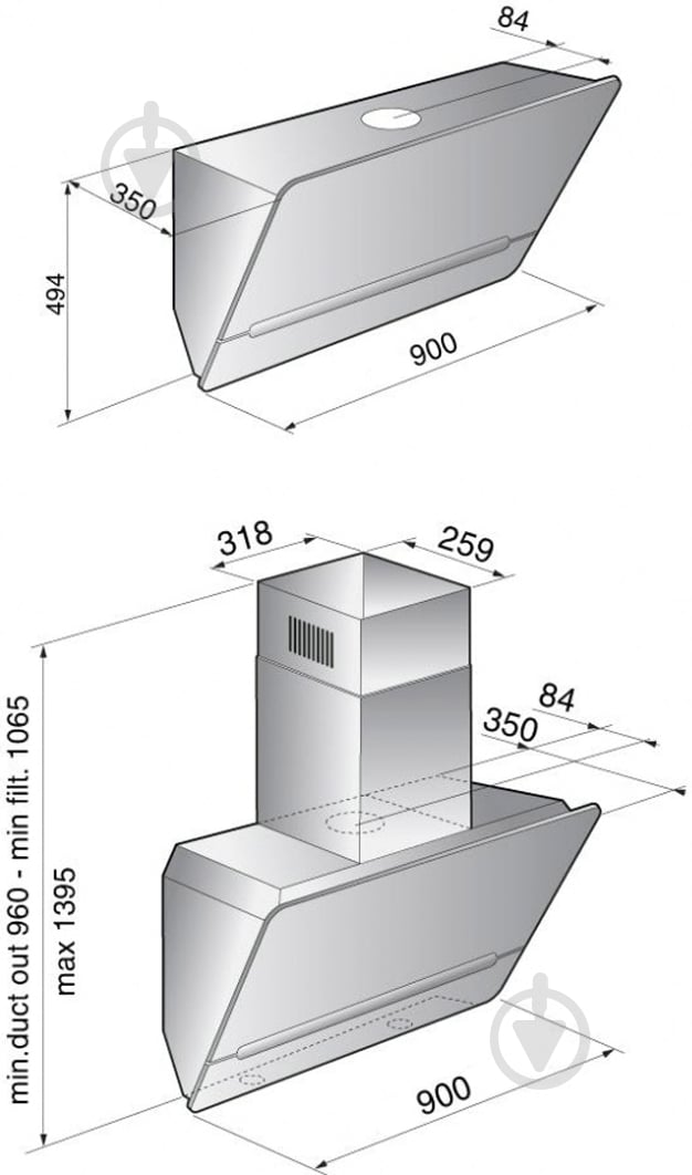 Вытяжка Zirtal QUARTZ 90 WH - фото 6