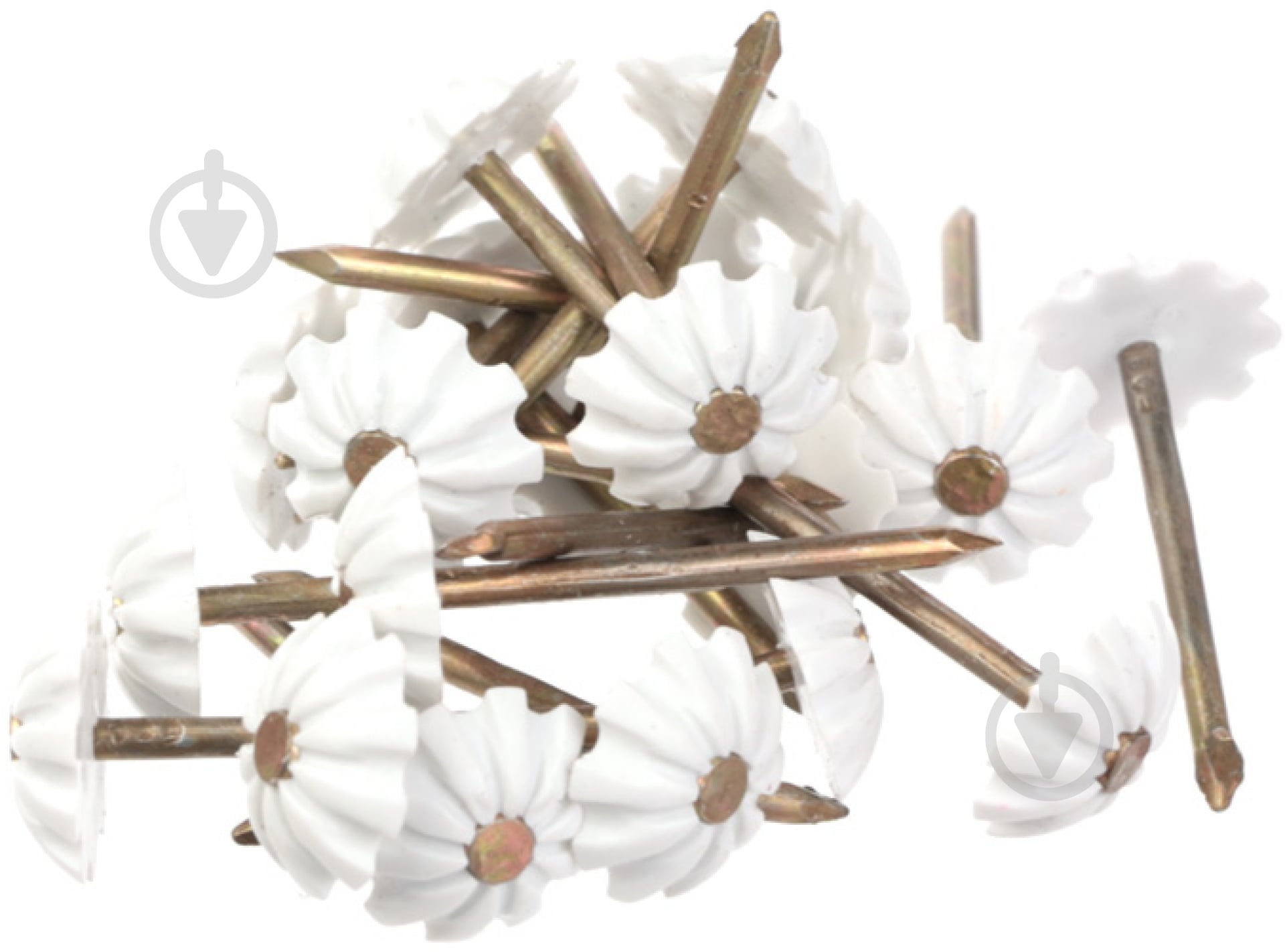 Гвозди обивочные 200 шт белые - фото 2