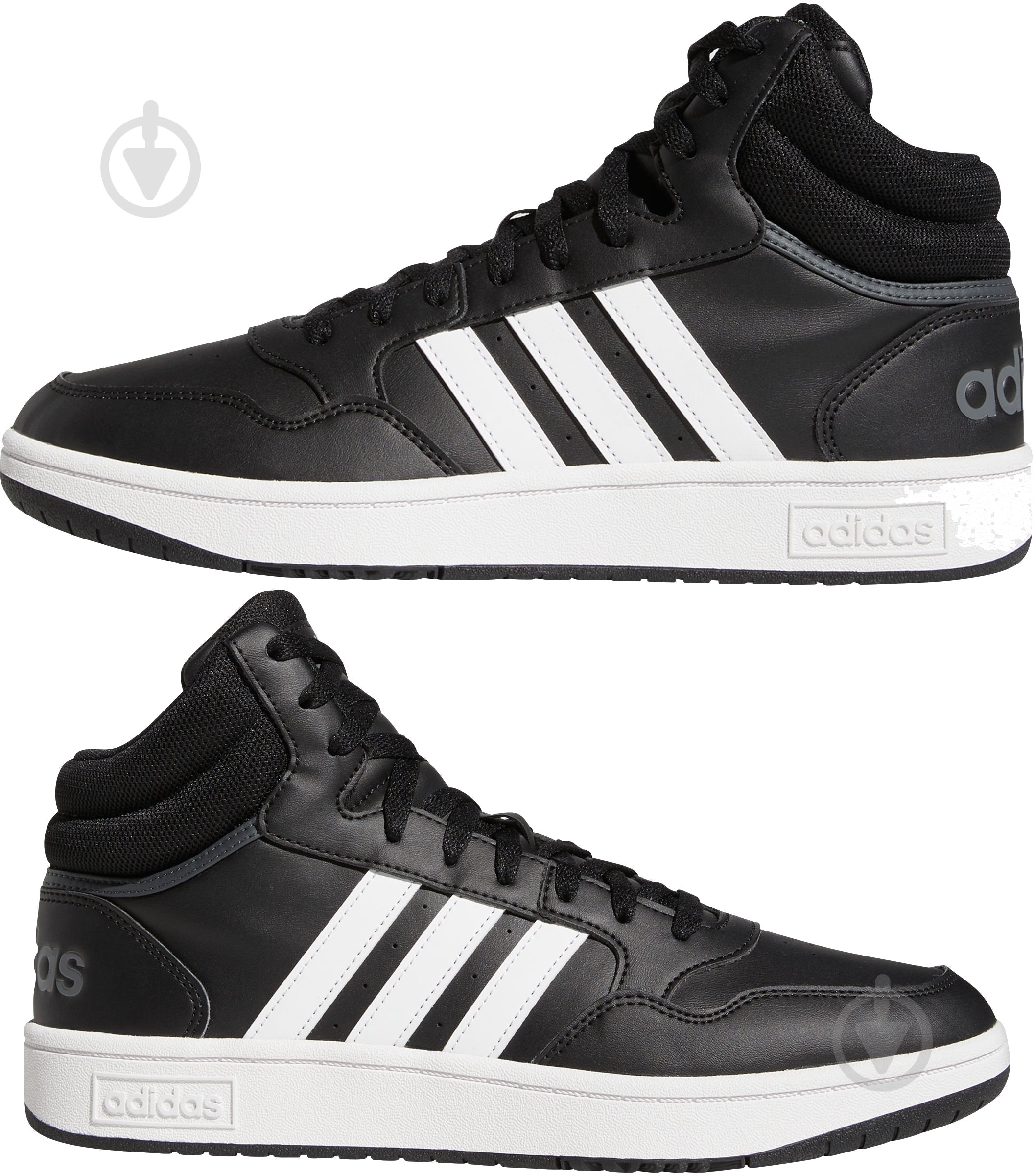Черевики Adidas HOOPS 3.0 MID GW3020 р.42 2/3 чорний - фото 5
