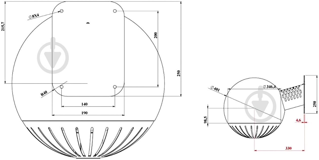 Вытяжка Zirtal MM 040 ZB (ZEBRA) - фото 4