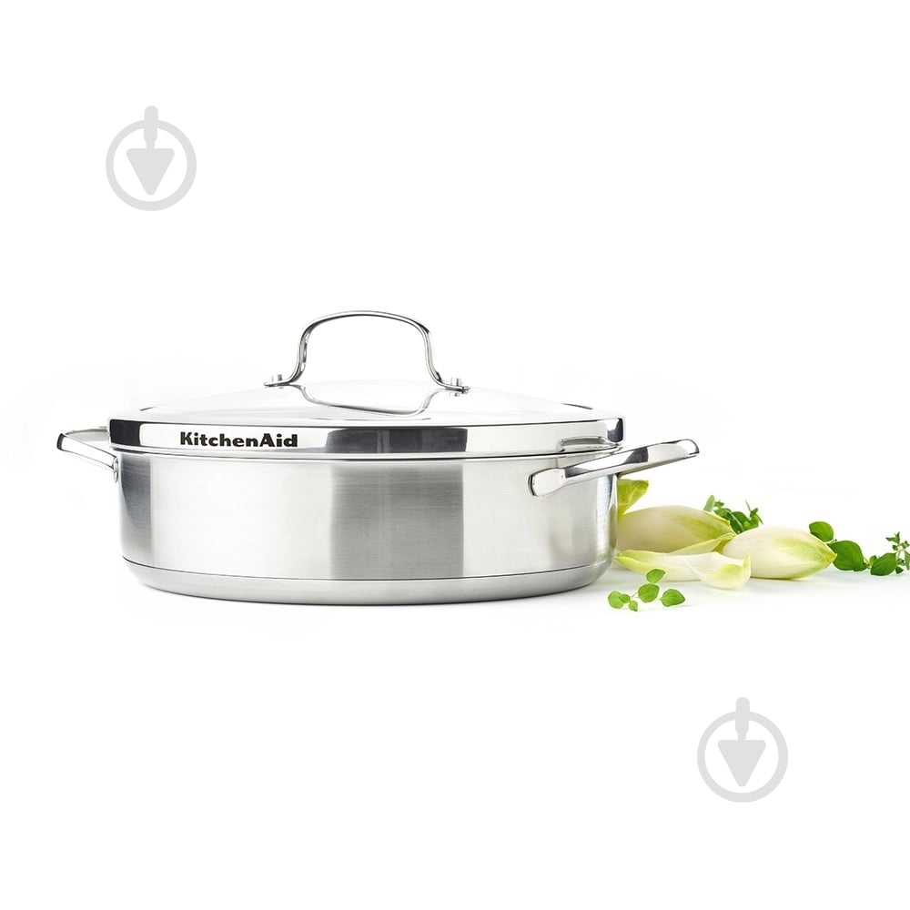 Сотейник з двома ручками та кришкою KitchenAid Proline 26 см 3,6 л (CC001886-001) - фото 8