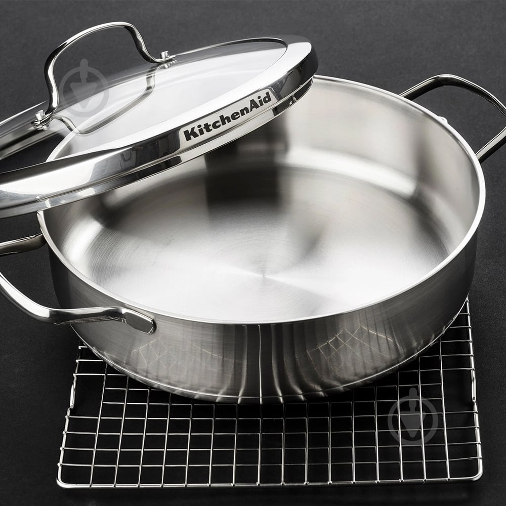 Сотейник з двома ручками та кришкою KitchenAid Proline 26 см 3,6 л (CC001886-001) - фото 3
