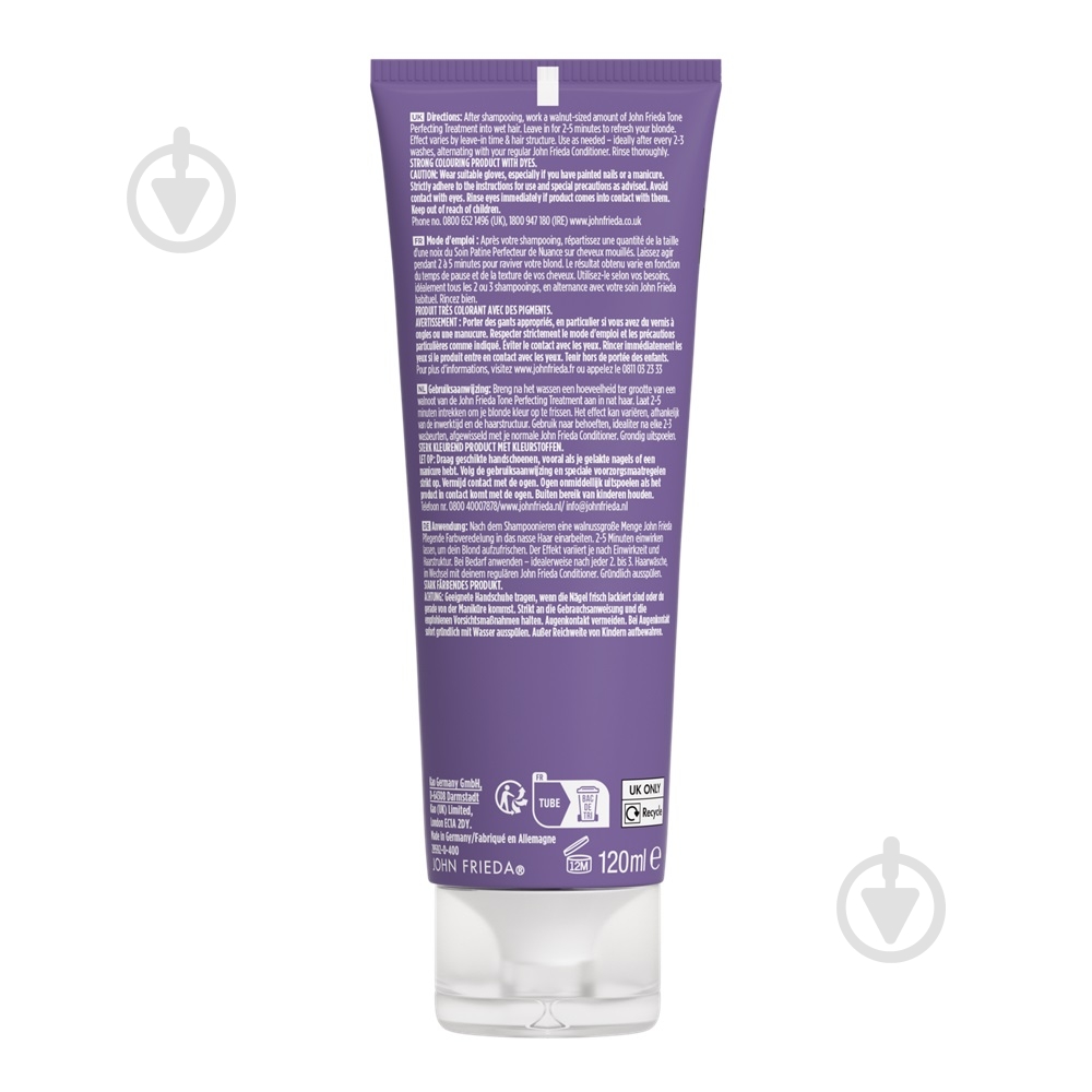John Frieda Blonde toners Champagne Blonde 120 мл - фото 2 John Frieda Blonde toners Champagne Blonde 120 мл - фото 2