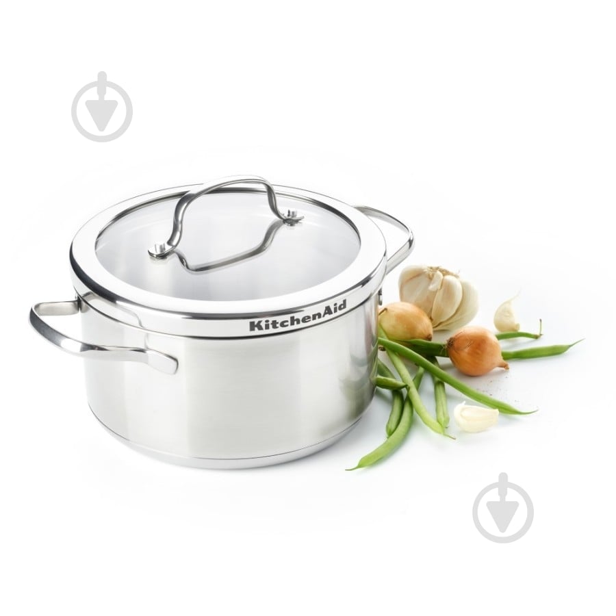 Каструля з кришкою KitchenAid Proline 20 см 3,3 л CC001878-001 - фото 1