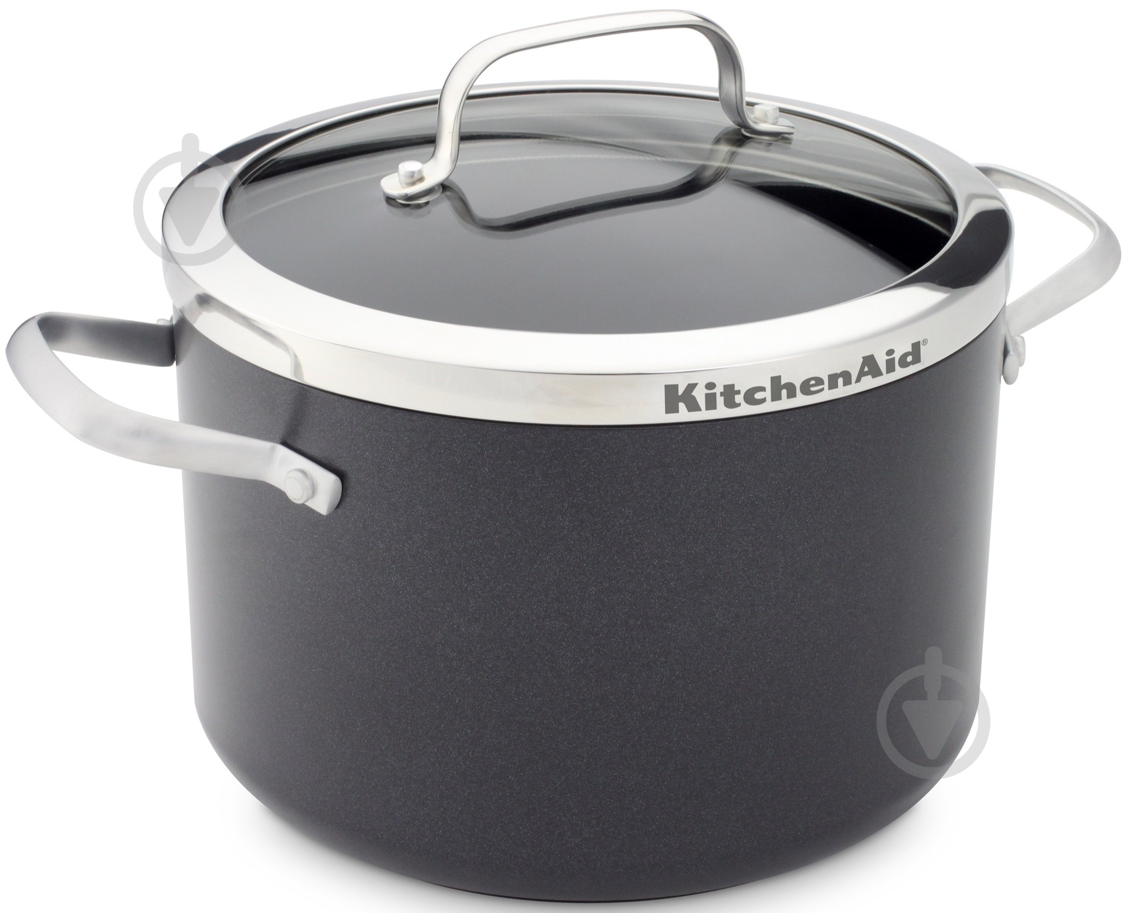 Каструля з кришкою KitchenAid Aluline 22 см 5,3 л - фото 1
