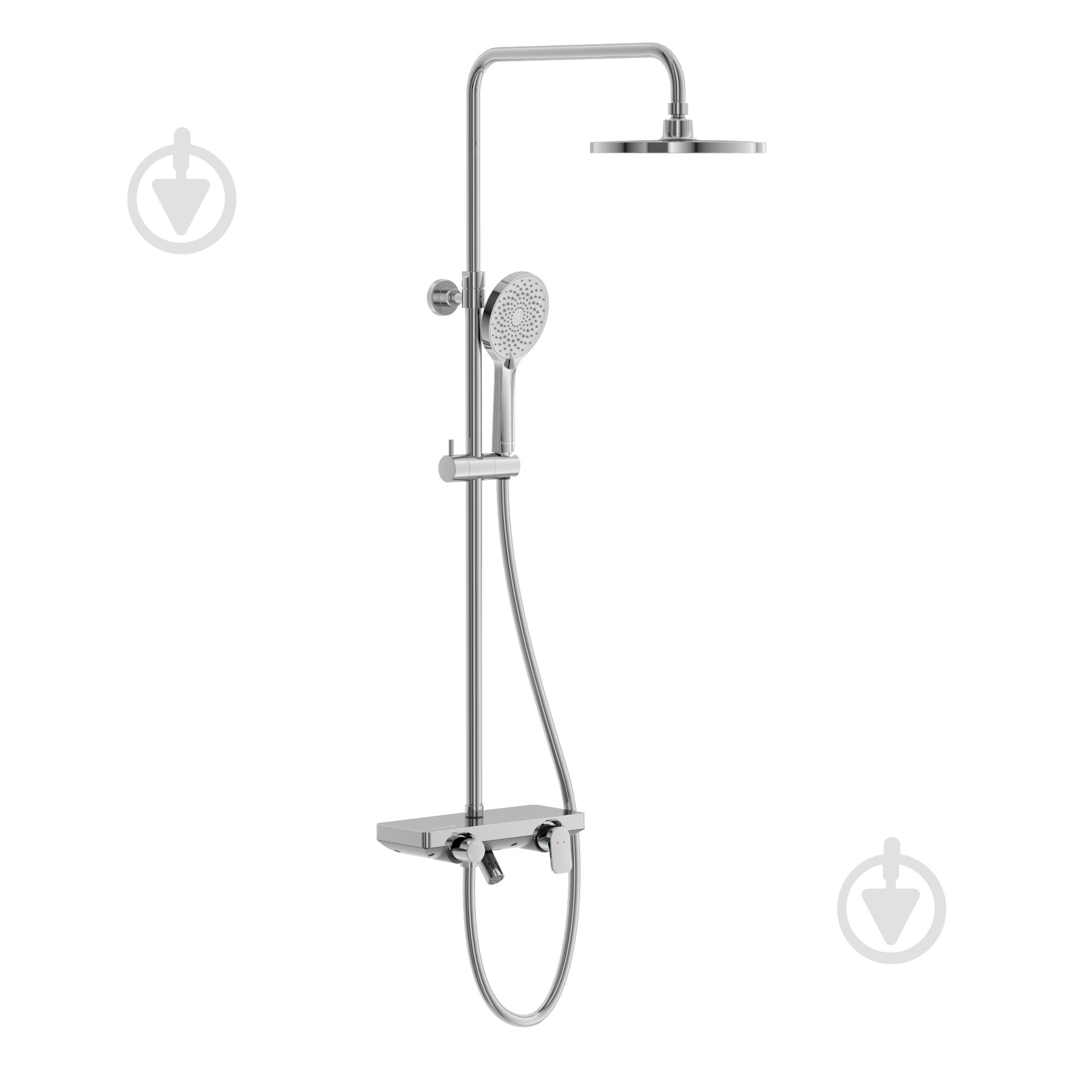 Душова система Imprese MODUS D (змішувач для душа, душ d250 мм, лійка 3 режими, шланг 1500 мм PVC), хром - фото 1 Душова система Imprese MODUS D (змішувач для душа, душ d250 мм, лійка 3 режими, шланг 1500 мм PVC), хром - фото 1