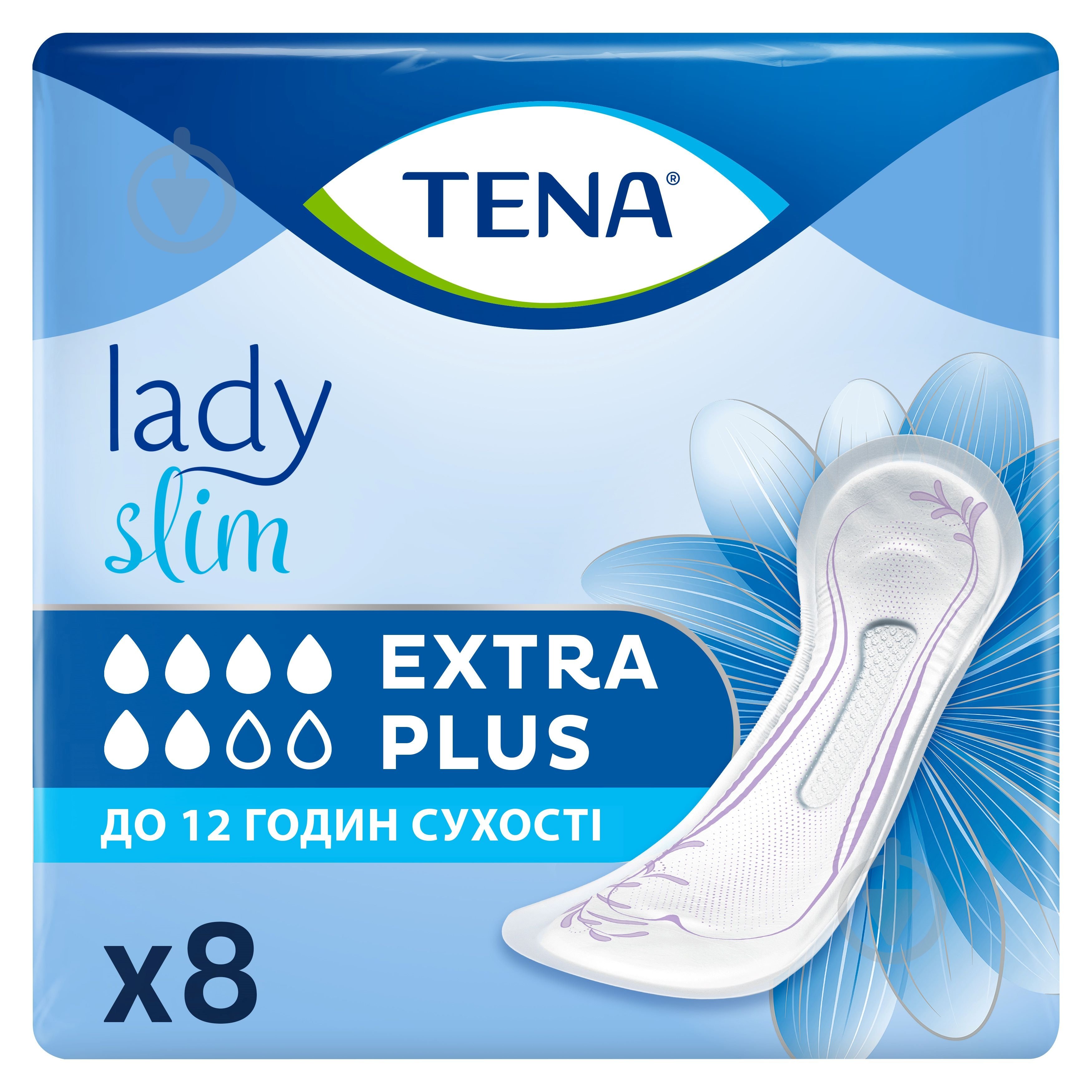 Прокладки урологічні TENA Lady Slim EXTRA PLUS 8шт. - фото 1
