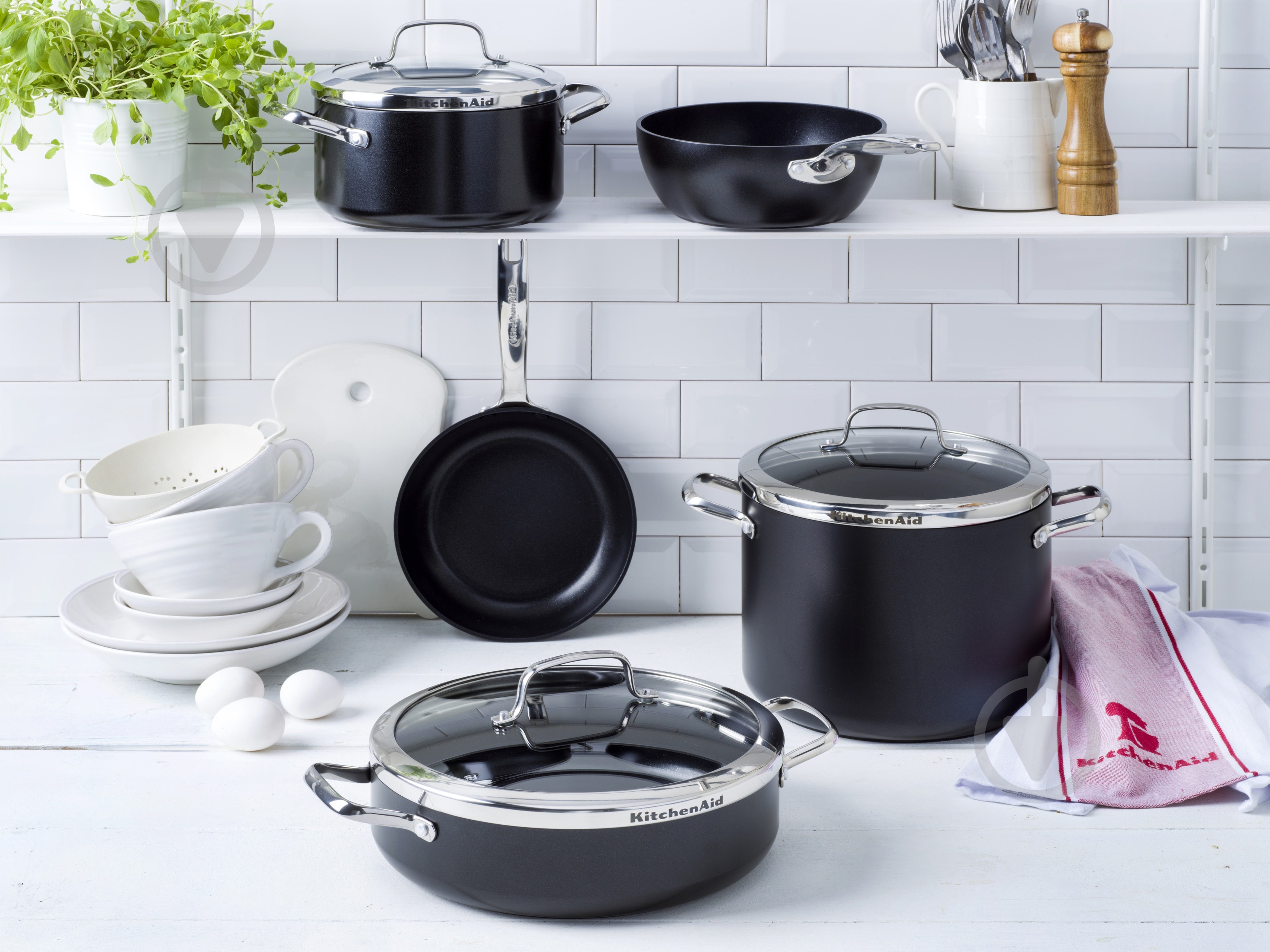 Кастрюля с крышкой KitchenAid Aluline 8 л - фото 2