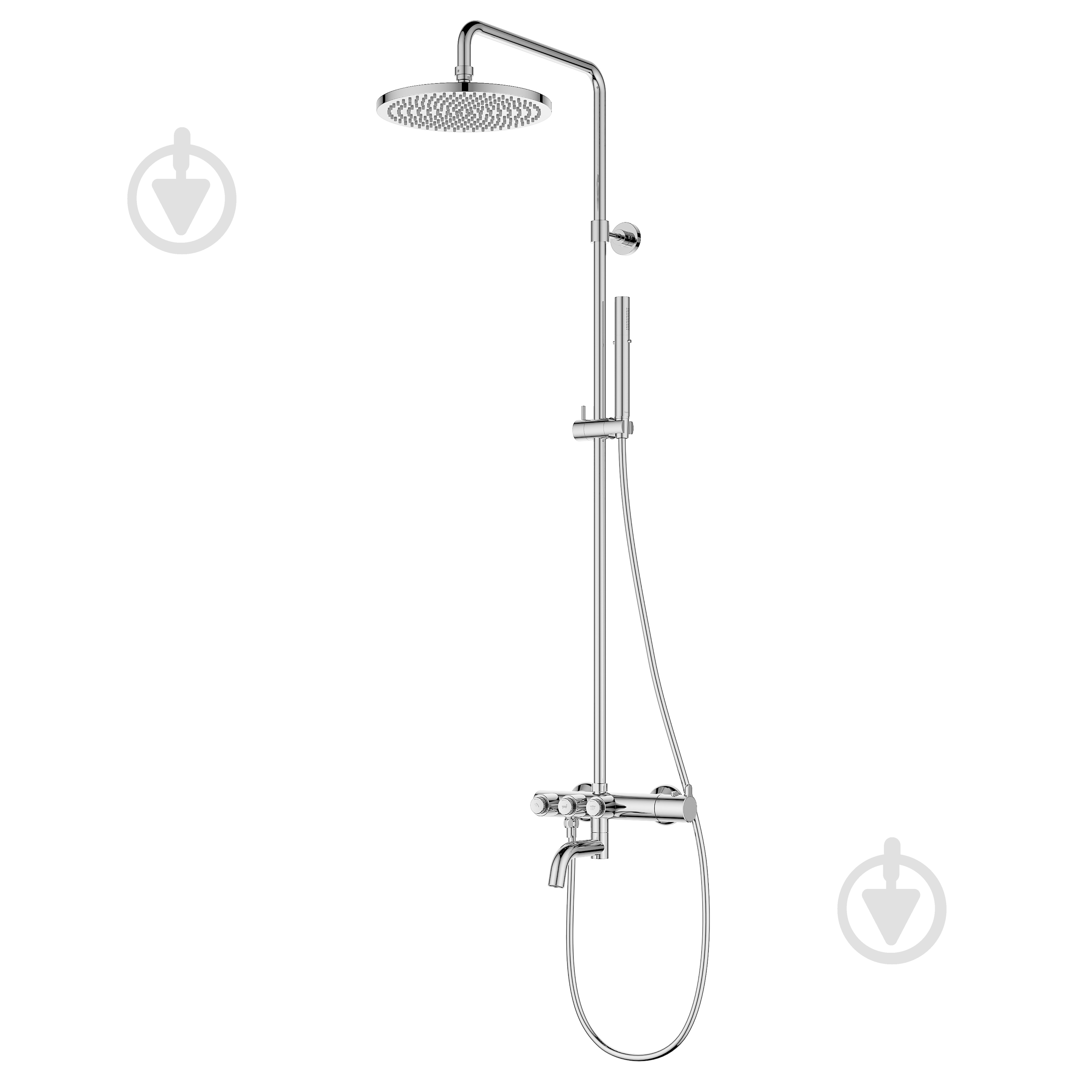Душевая система Imprese с термостатом SMART CLICK ZMK101901209, хром - фото 1
