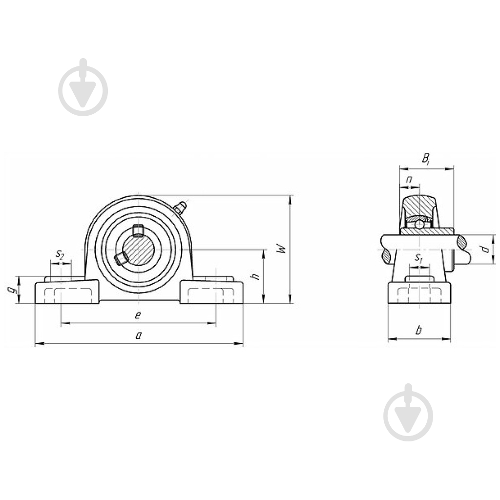 Підшипник BBC-R упорний корпусний (підшипниковий вузол) UCP203 - фото 2