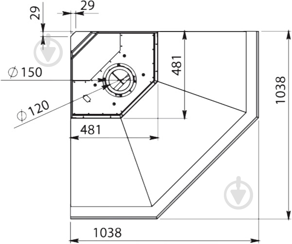 Вытяжка Zirtal RUSTICA ANGOLO - фото 4 Вытяжка Zirtal RUSTICA ANGOLO - фото 4