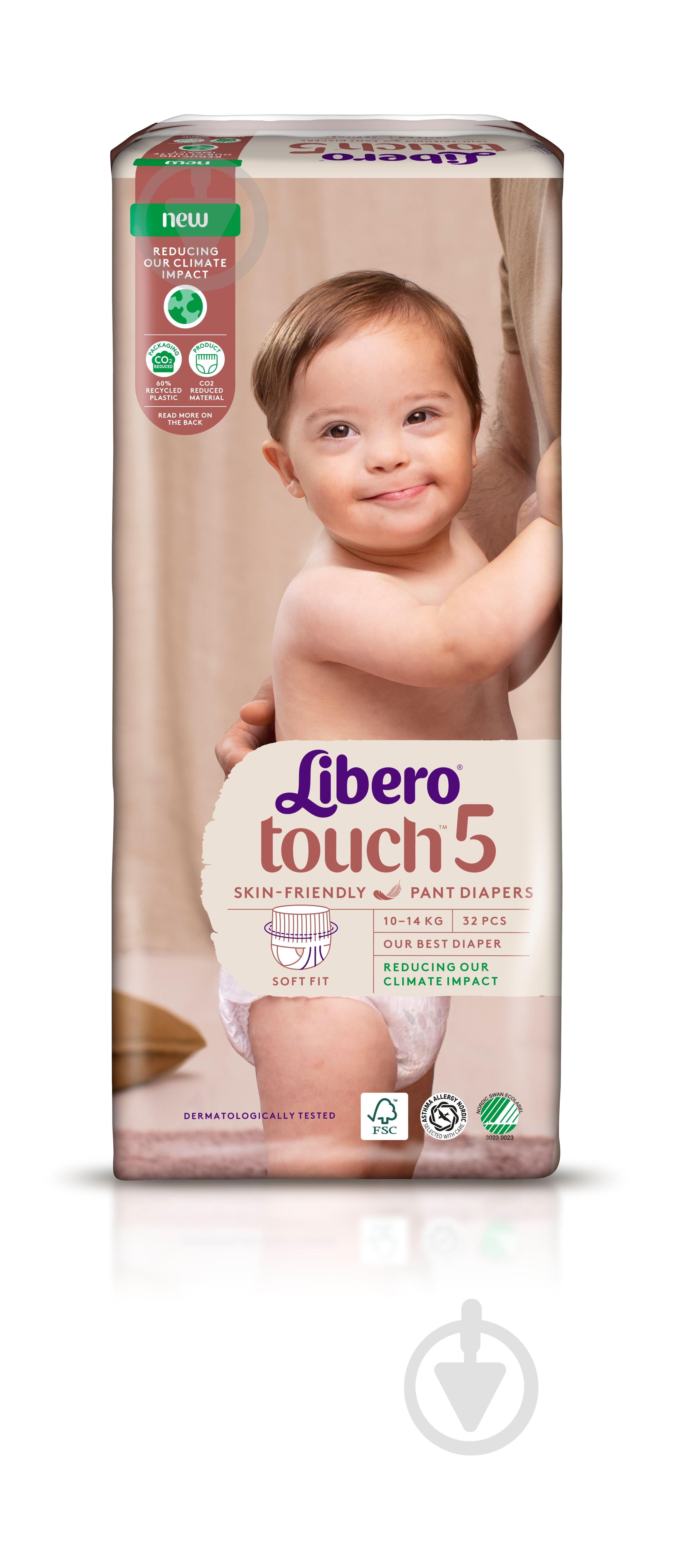Підгузки-трусики Libero Touch 5 10-14 кг 32 шт. - фото 2