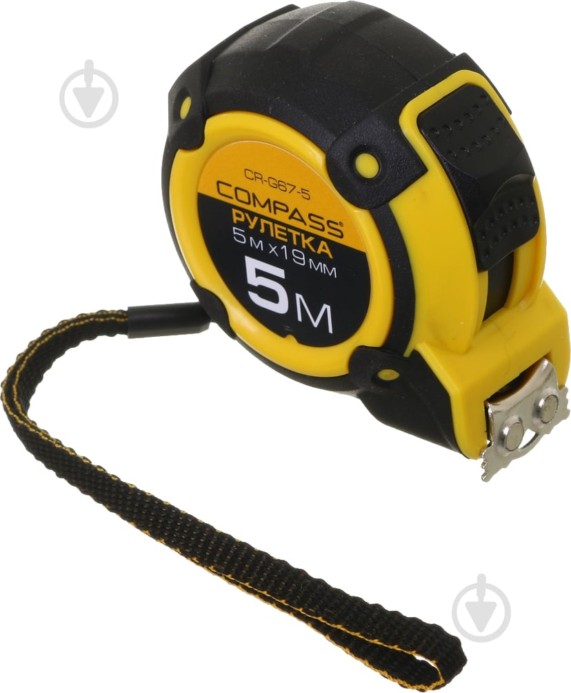 Рулетка Compass CR-G67-5 5 м x 16 мм - фото 1 Рулетка Compass CR-G67-5 5 м x 16 мм - фото 1