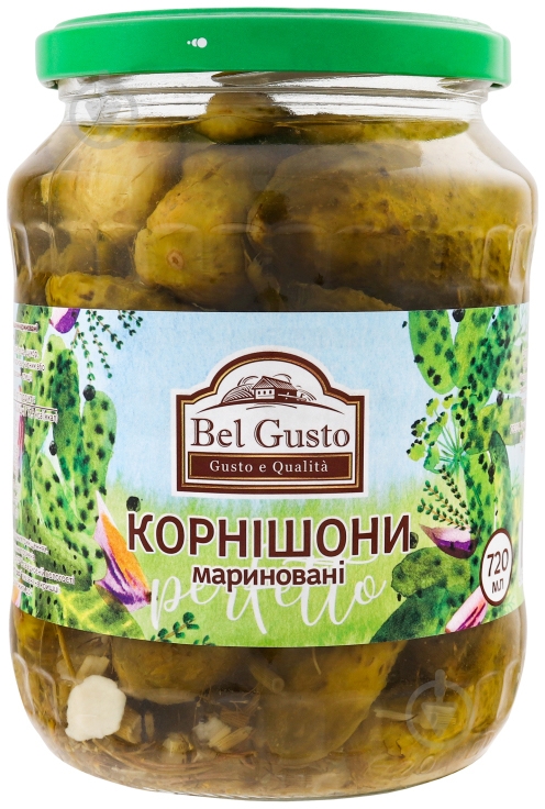 Корнишоны Bel Gusto маринованные 720мл - фото 1