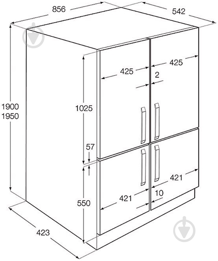 Вбудовуваний холодильник Electrolux ENG 94596 AW - фото 2
