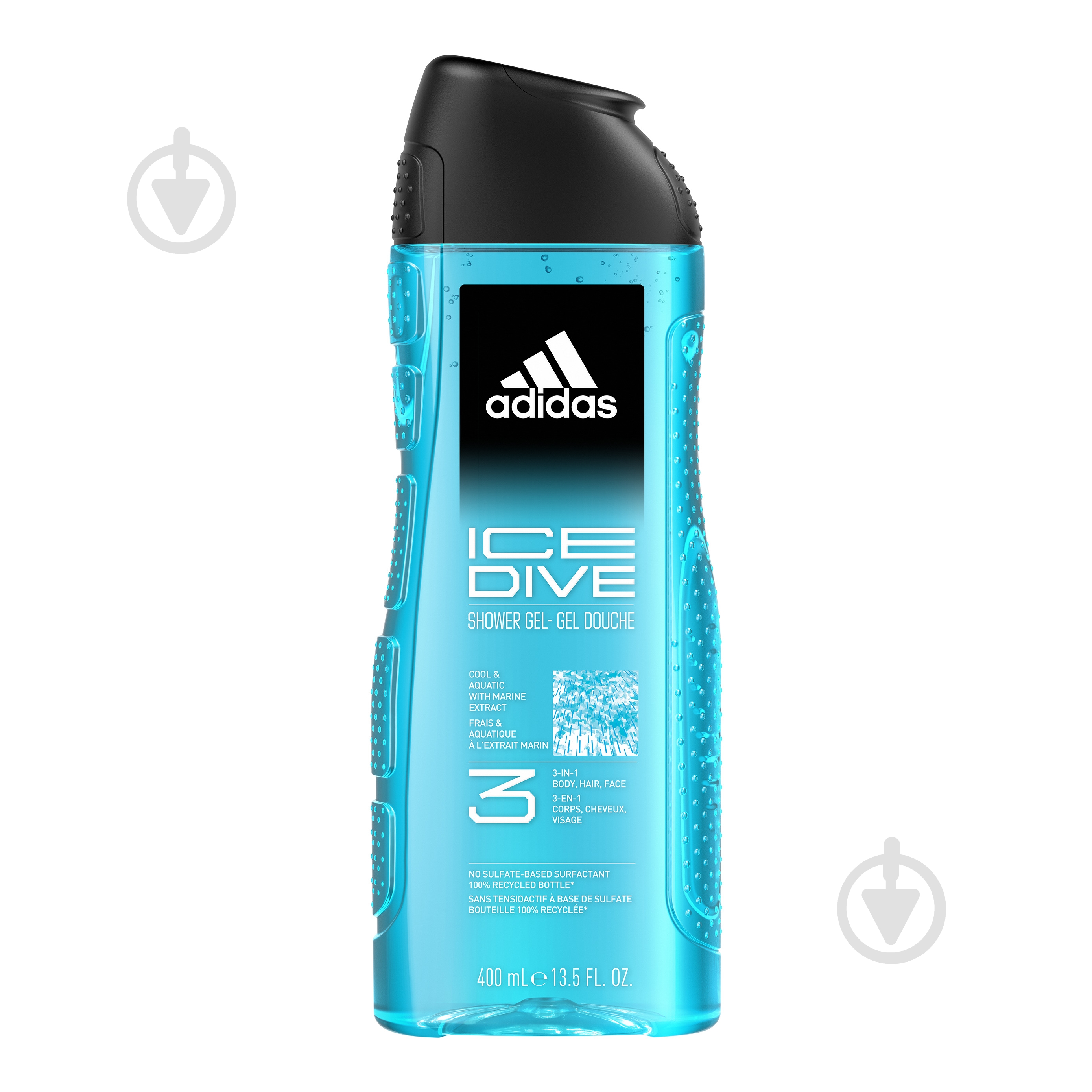 Шампунь-гель для душу Adidas Ice Dive 400 мл - фото 1 Шампунь-гель для душу Adidas Ice Dive 400 мл - фото 1