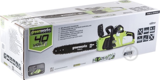 Пила цепная аккумуляторная GreenWorks GD40CS40K4 - фото 11