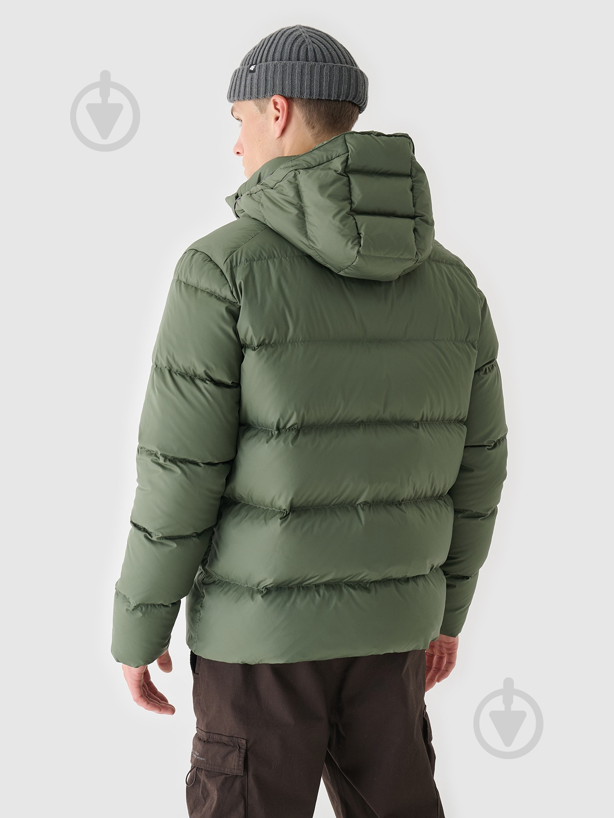 Пуховик мужской зимний 4F DOWN JACKET M513 4FWAW24TDJAM513-44S р.M хаки - фото 2 Пуховик мужской зимний 4F DOWN JACKET M513 4FWAW24TDJAM513-44S р.M хаки - фото 2